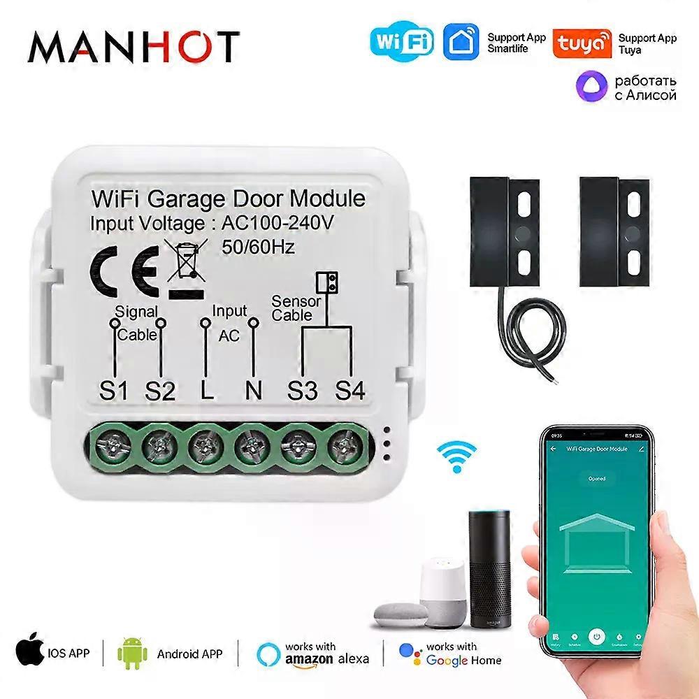 Office LoraTap Tuya Wireless Garagentoröffner Controller Switch Sicherheitsschutz Frühwarnarbeit mit Google Alexa