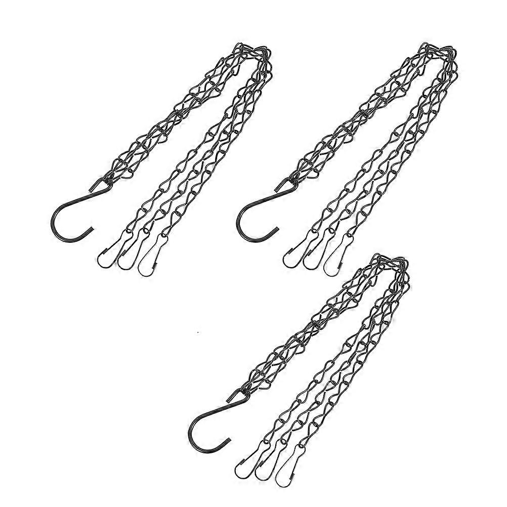 Heavy Duty Iron Hanging Chains for Flower Pots – Durable Plant Hangers with Hooks for Garden Decoration – Easy Install & Remove Replacement Chain