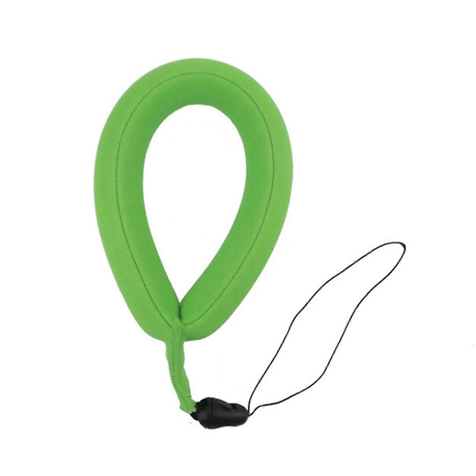 Underwater camera handle, camera strap, neck strap, camera, floating foam, floating wristband, underwater camera, handle, floating camera strap green