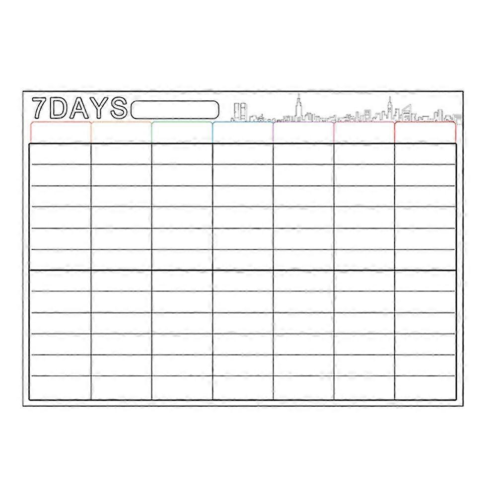 Magnetic Film Whiteboard Weekly Planner Wipeable Board for Refrigerator