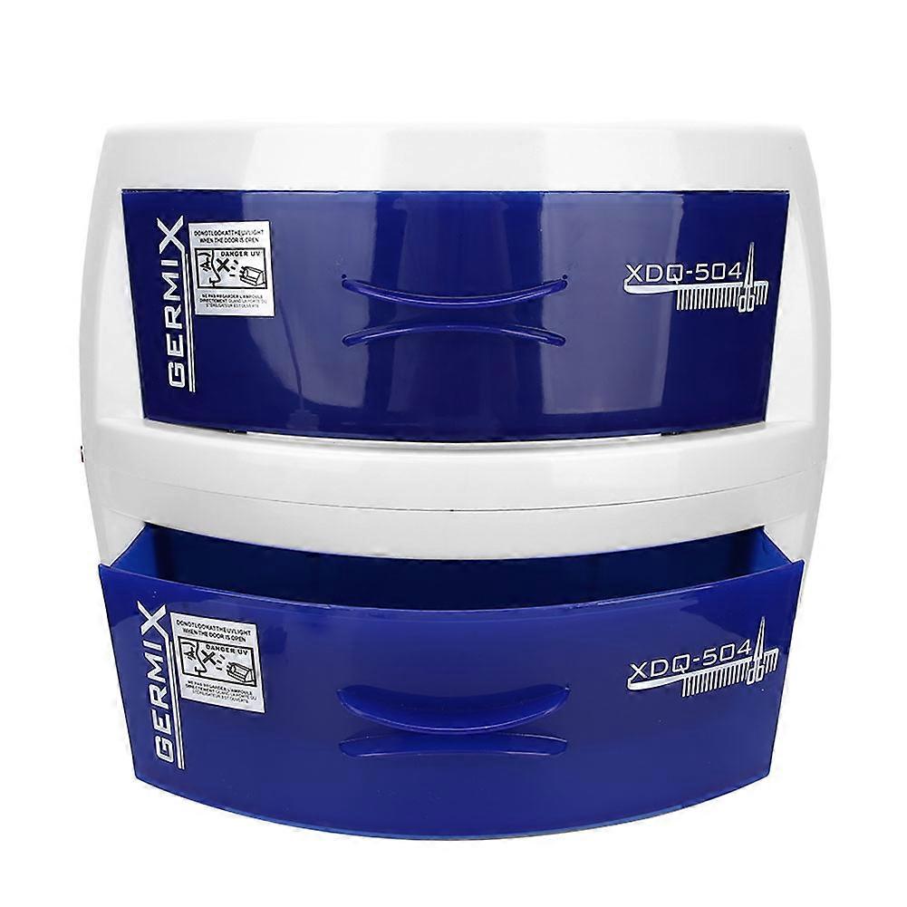 Double Layer UV Cleaning Box Nail Art Tool Ultraviolet Ozone Cleaning Cabinet DeviceUS Plug 110V