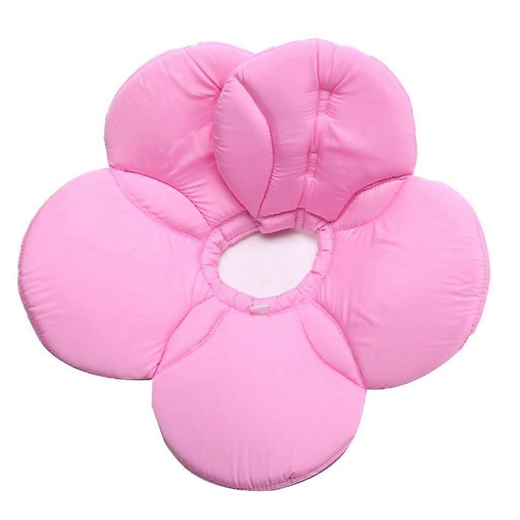 Flower Shape Cat Recovery Collar Soft Fabric Adjustable Size Cat Wound Healing Cone