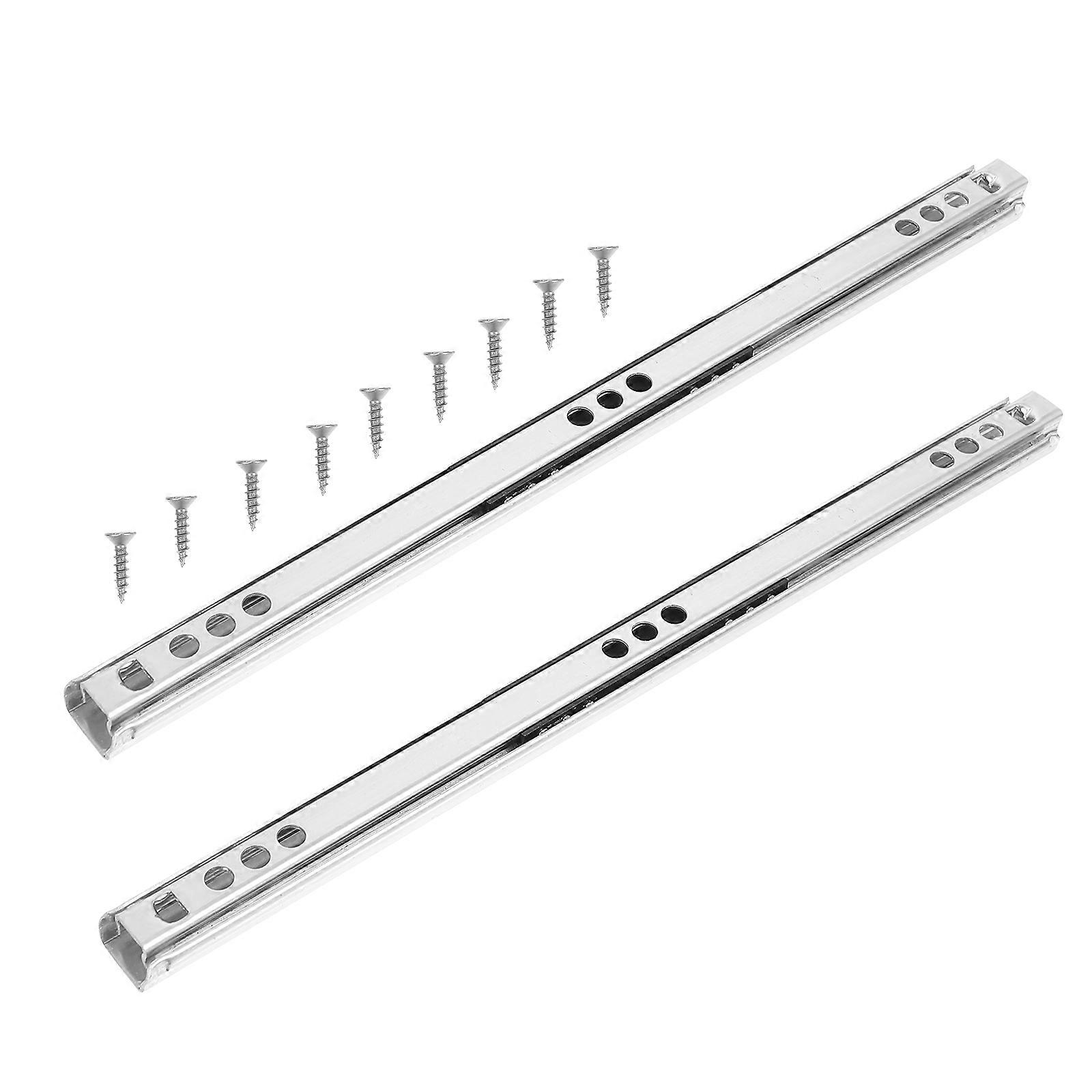 Compact Drawer Slides Heavy Duty Miniature For Cabinets Wardrobes Dressing Tables Smooth Movement 2Pcs
