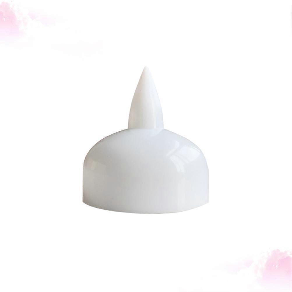 6 LED Floating Candle Night Lights White Plastic for Home Lighting Safe Flameless Energy Saving