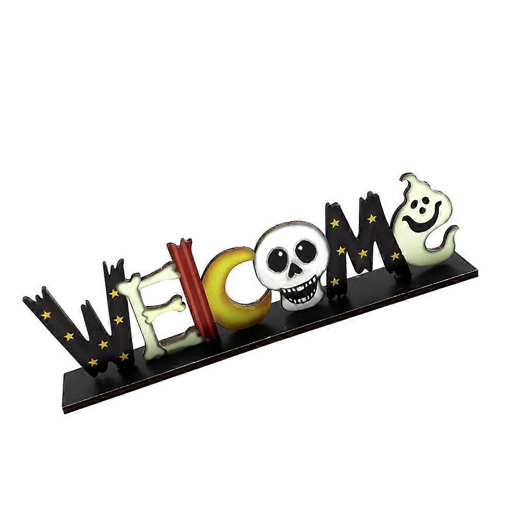 Table Decoration Party Halloween Themed Adornment Home Decorating Multi Color 24X4X7CM Craft Ornaments 1Pc