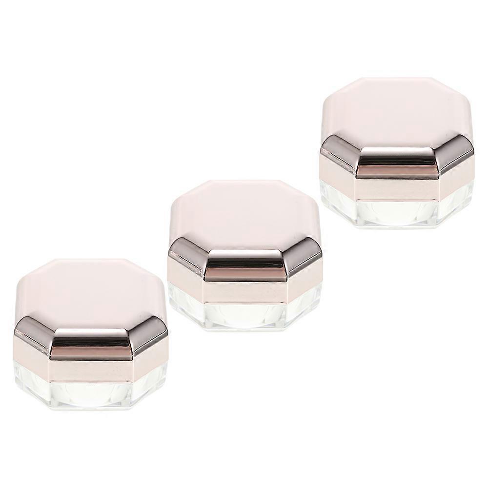 3pcs Portable Empty Loose Powder Case Makeup Powder Boxes Containers for Women
