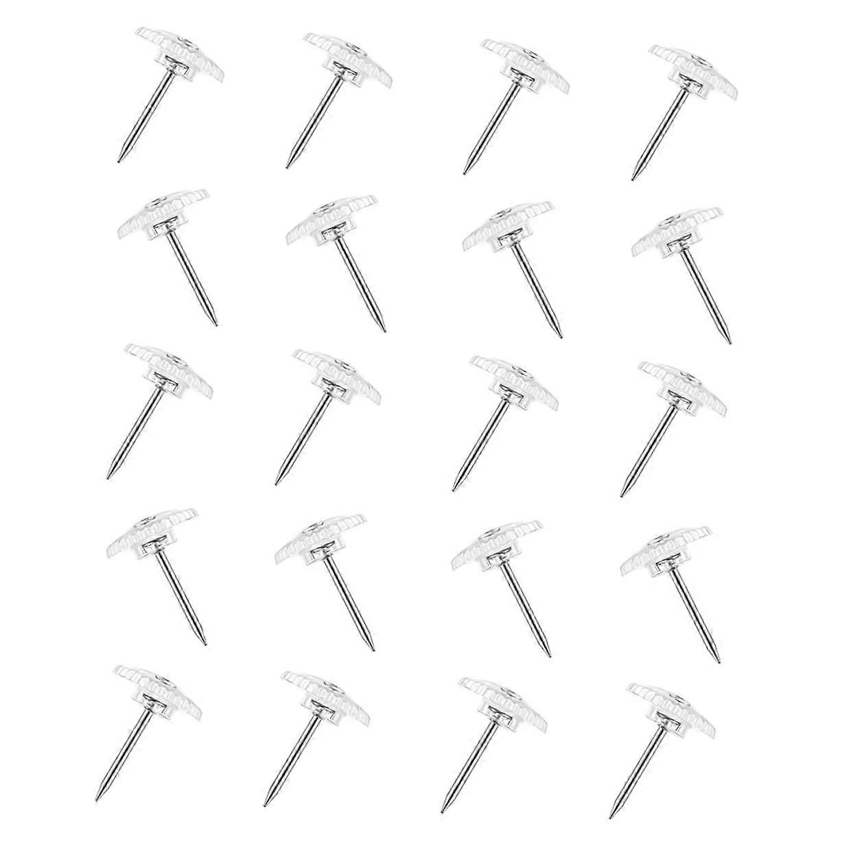 200 Pieces Push Pins Transparent Cork Board Accessories Versatile Thumbtacks for Photos and Decoration for Office and Home White Design