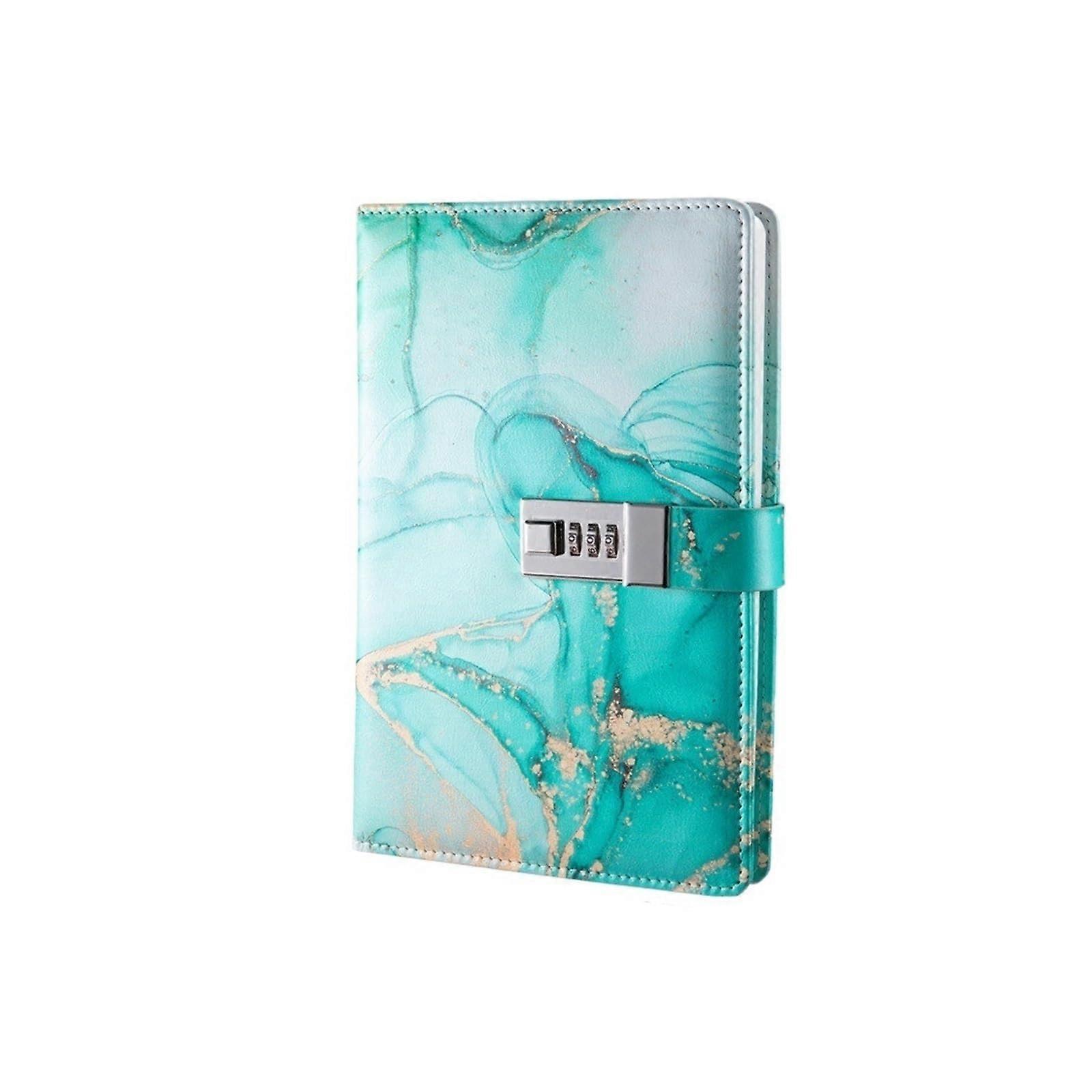 A5 Green Diary With Lock, Password Notebook, Combination Lock Journal for Students and Travelers, Writing Supplies