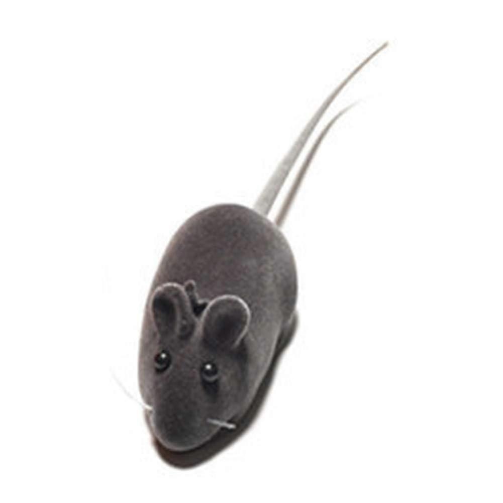 Pulabo Good Looking Pet Supplies Silicone Mouse Simulation Mouse Cat Toy Rubber Flocking Mouse Sounding Mouse Durable Service