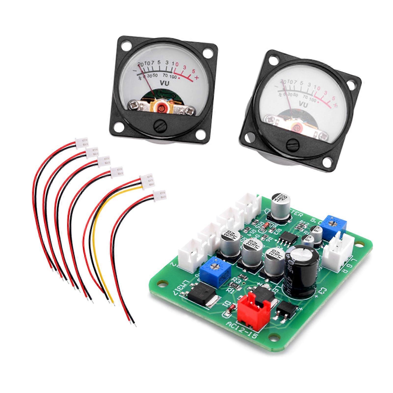 Il pannello VU Meter include 2x VU Meter Testa della retroilluminazione Regolazione della luminosità con scheda driver anteriore Sensibilità regolabile Multicolor