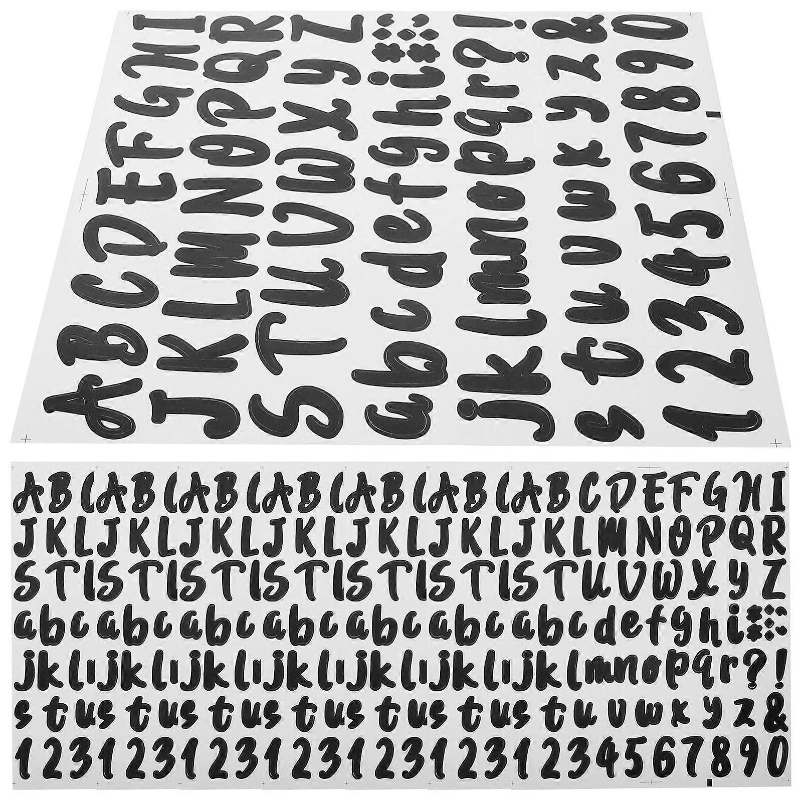 Self Adhesive Vinyl Number Stickers   8 Sheets for Mailbox Decals, Custom Address Signs, DIY Projects, Easy Apply Residue Stickers