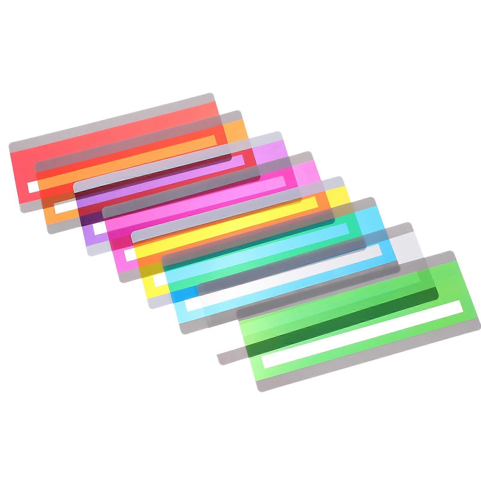 8pcs Colored Reading Overlays Highlight Strips for Students and Professionals – Enhance Reading Comprehension and Experience with Portable Textbook