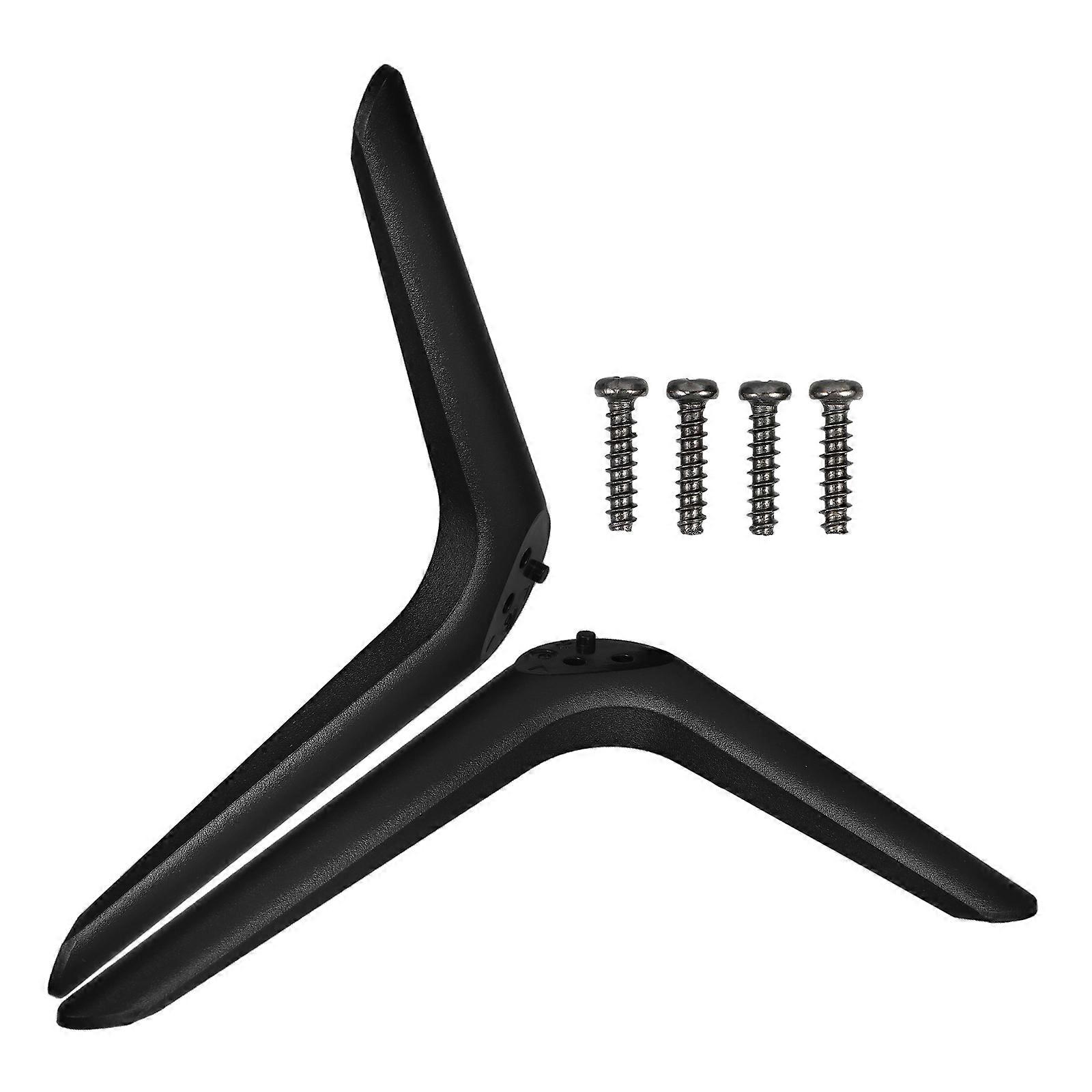 Adjustable TV Stand Legs with Plastic Feet for Secure LCD/LED TV Support – Easy Installation for Home and Office Use