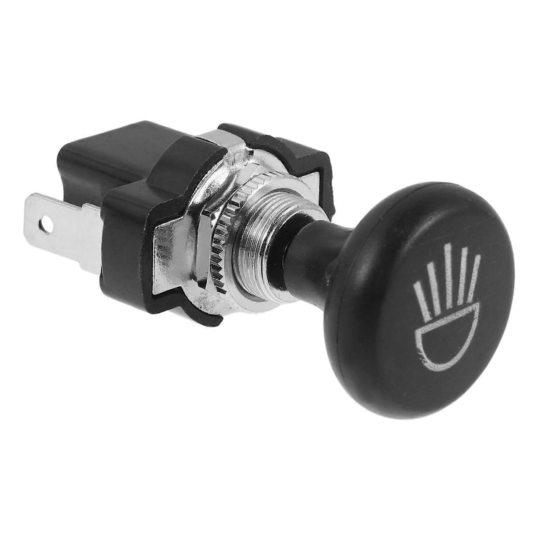 Replacement headlight switch compatible with EZGO golf cart, durable and reliable for vehicle lighting installation.