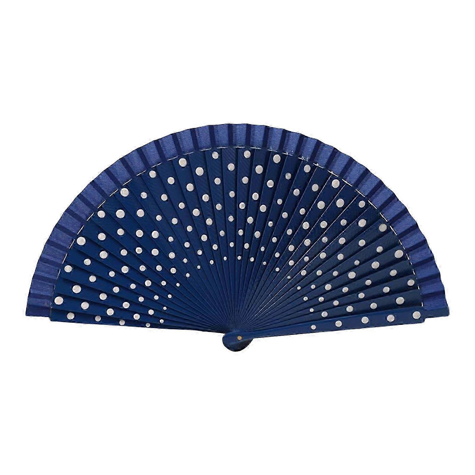 Flamenco Espagnol Bois Pliant Éventail Points Motif Moderne Classique Vintage manus pour Danse Perfornamnces Soirée