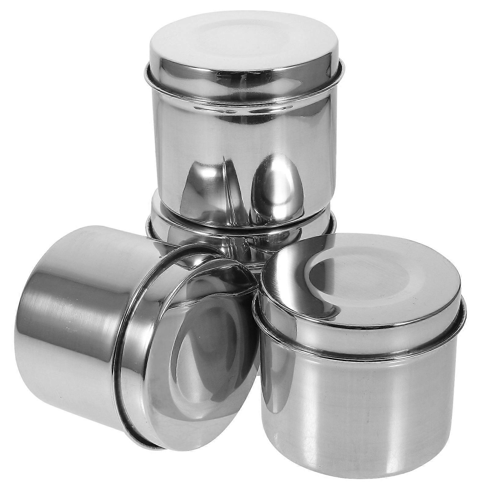 Stainless Steel Food Storage Cylindrical Containers For Educational Use In University With Food Sample Storage Feature