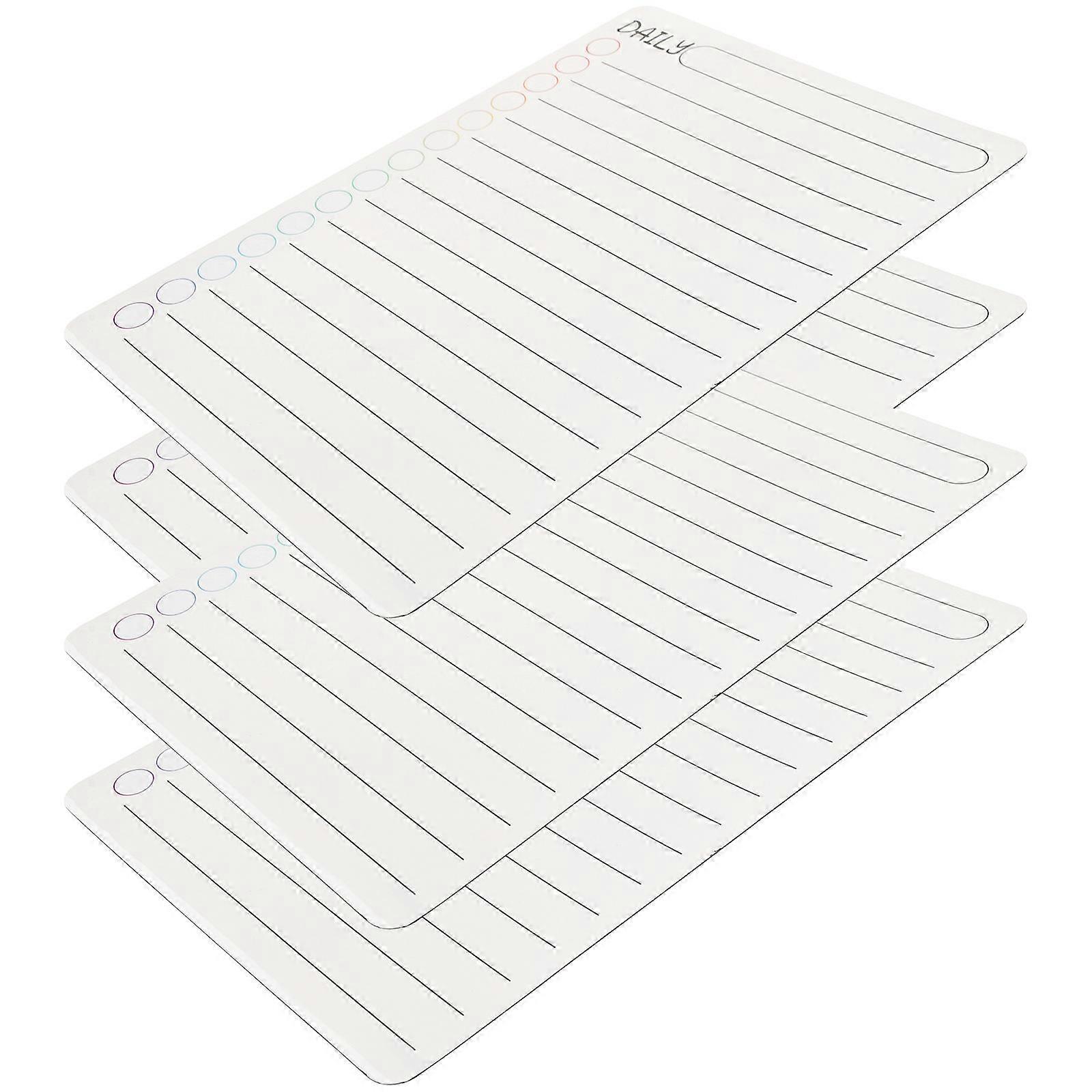 Magnetic Schedule Dry Erase Board Daily Organizer Board Kitchen Organization Rectangular Smooth Surface 4Pcs