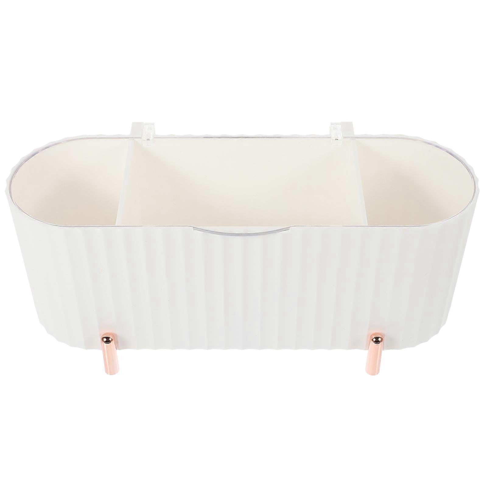 Cotton Pads Container With Lid For Kitchen Items Tall-Footed Rectangular 21.3X8.6X9.1CM Dustproof 1Pcs