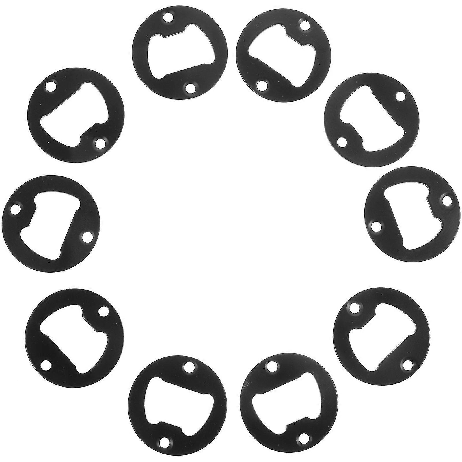 Wall Mounted Bottle Opener for Home Black Iron Material 10pcs DIY Making Tools