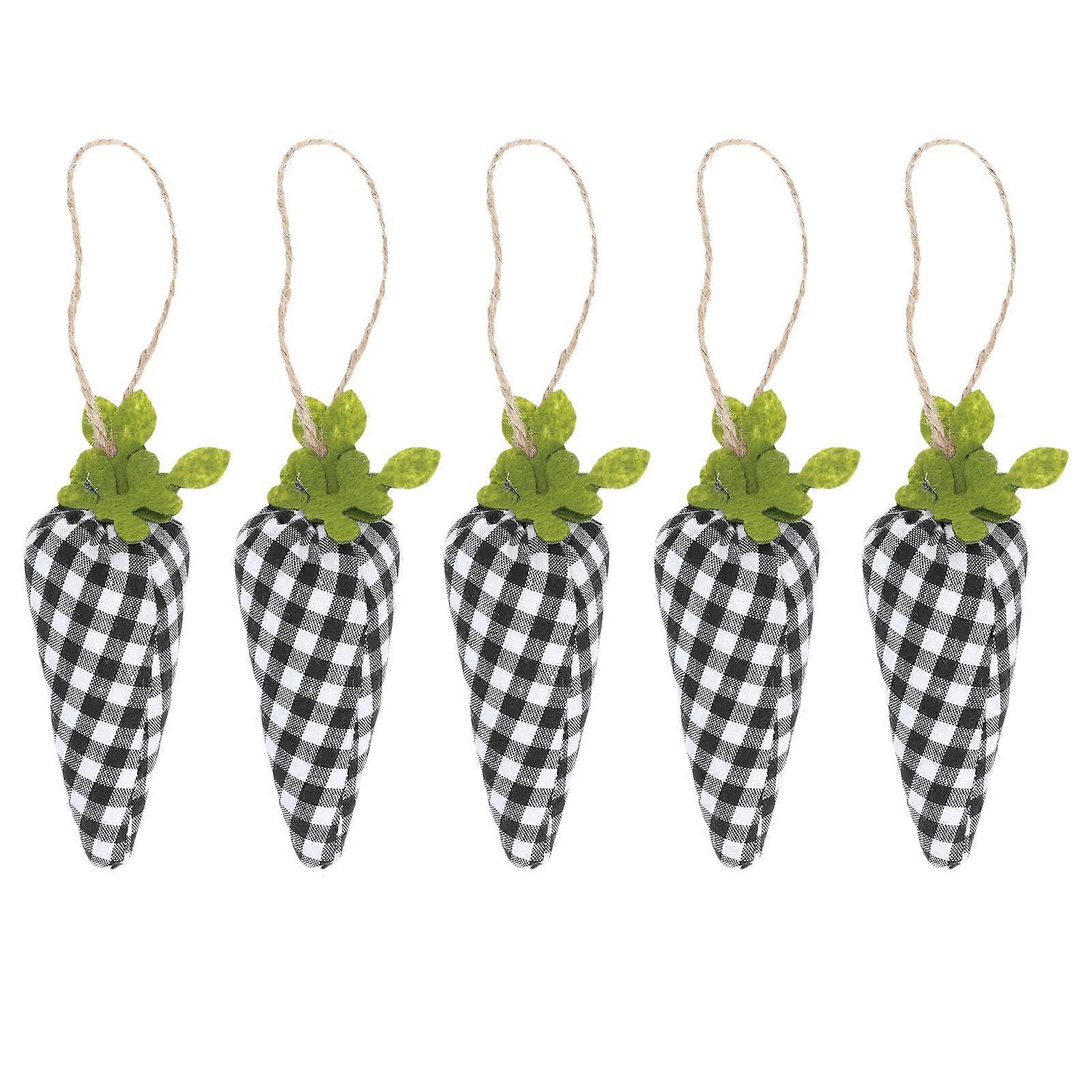 Masteelf 5pcs Easter Cloth Craft Carrot Festival Decorations