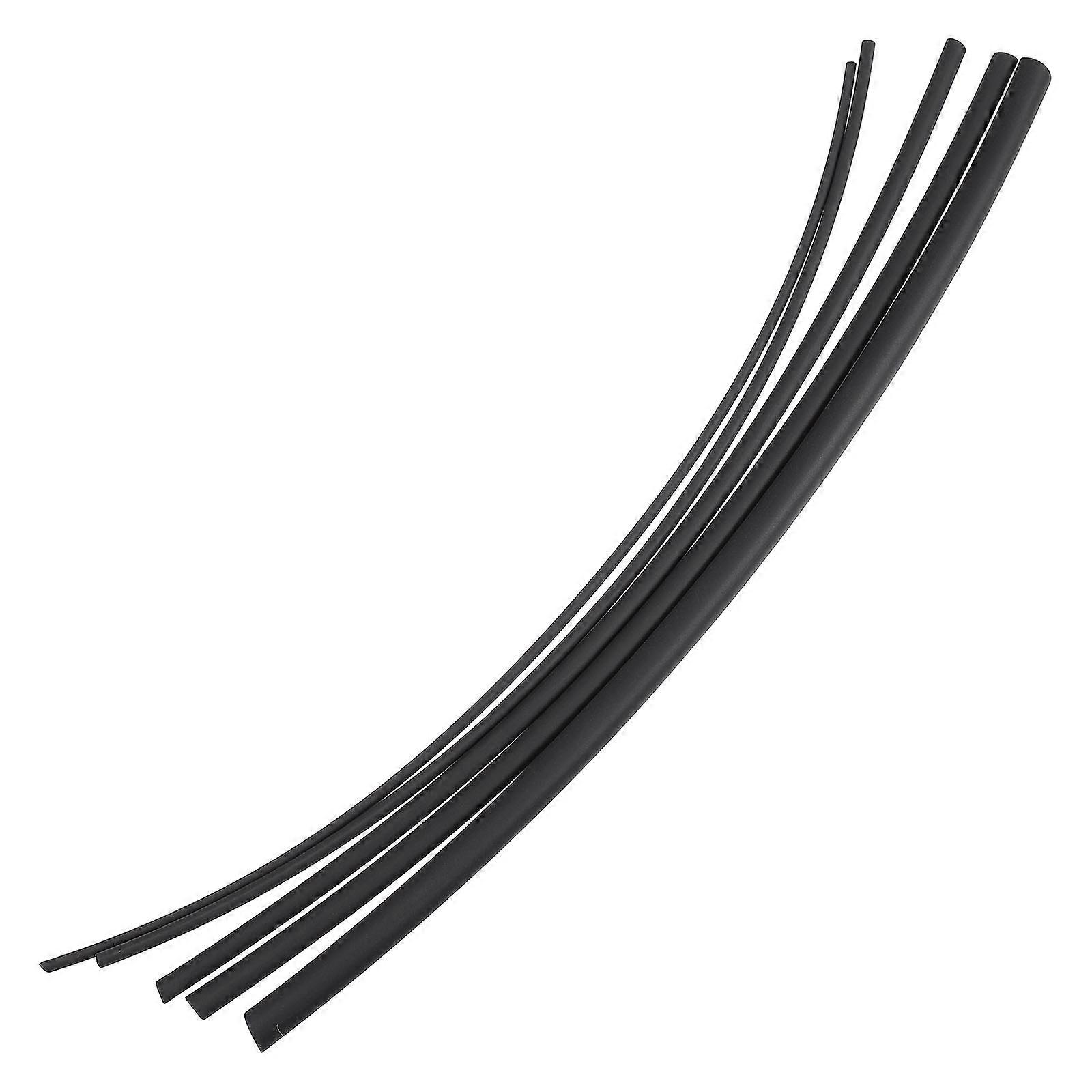 70Pcs Heat Shrink Tubing for Wire Insulation Black PE Home Use 0.8x20mm