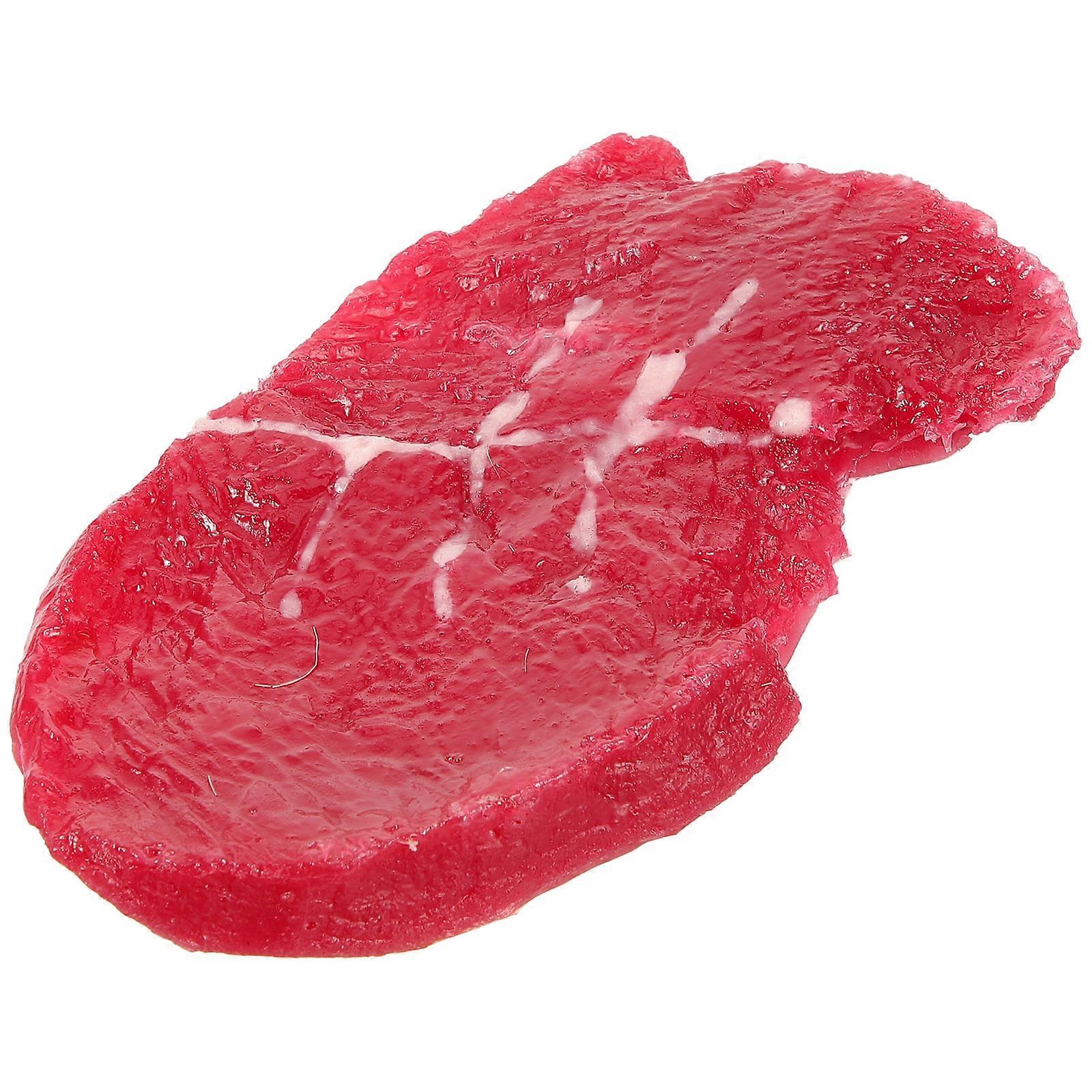 Realistic Simulated Food Steak Prop for Display, Photography & Decorative Use – Lightweight Artificial Meat Slice for Home and Restaurant Creative