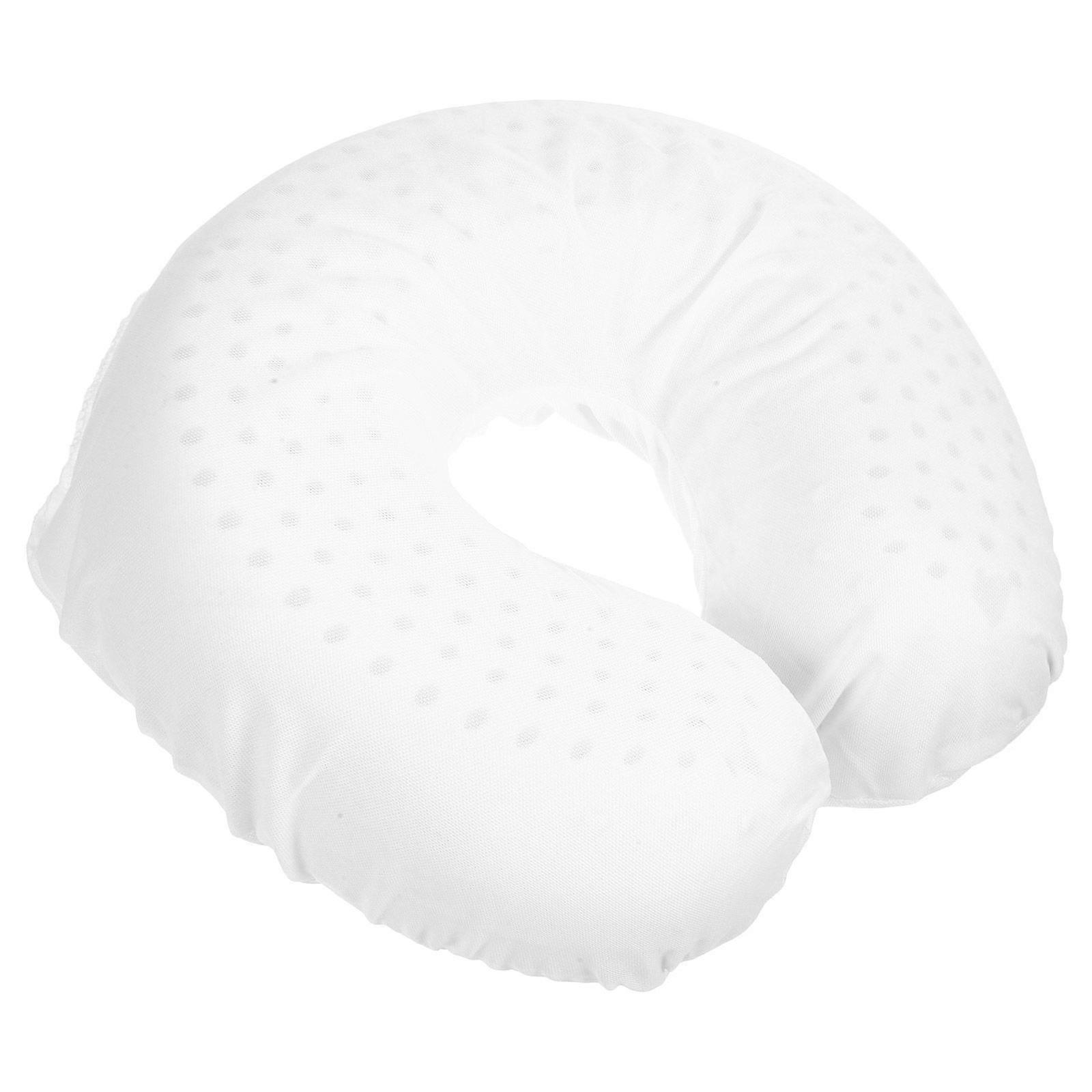 1pc Latex Pillow U Shaped Pillow Cervical Spine Neck Pillow (A Pillow Core without Pillowcase, White)