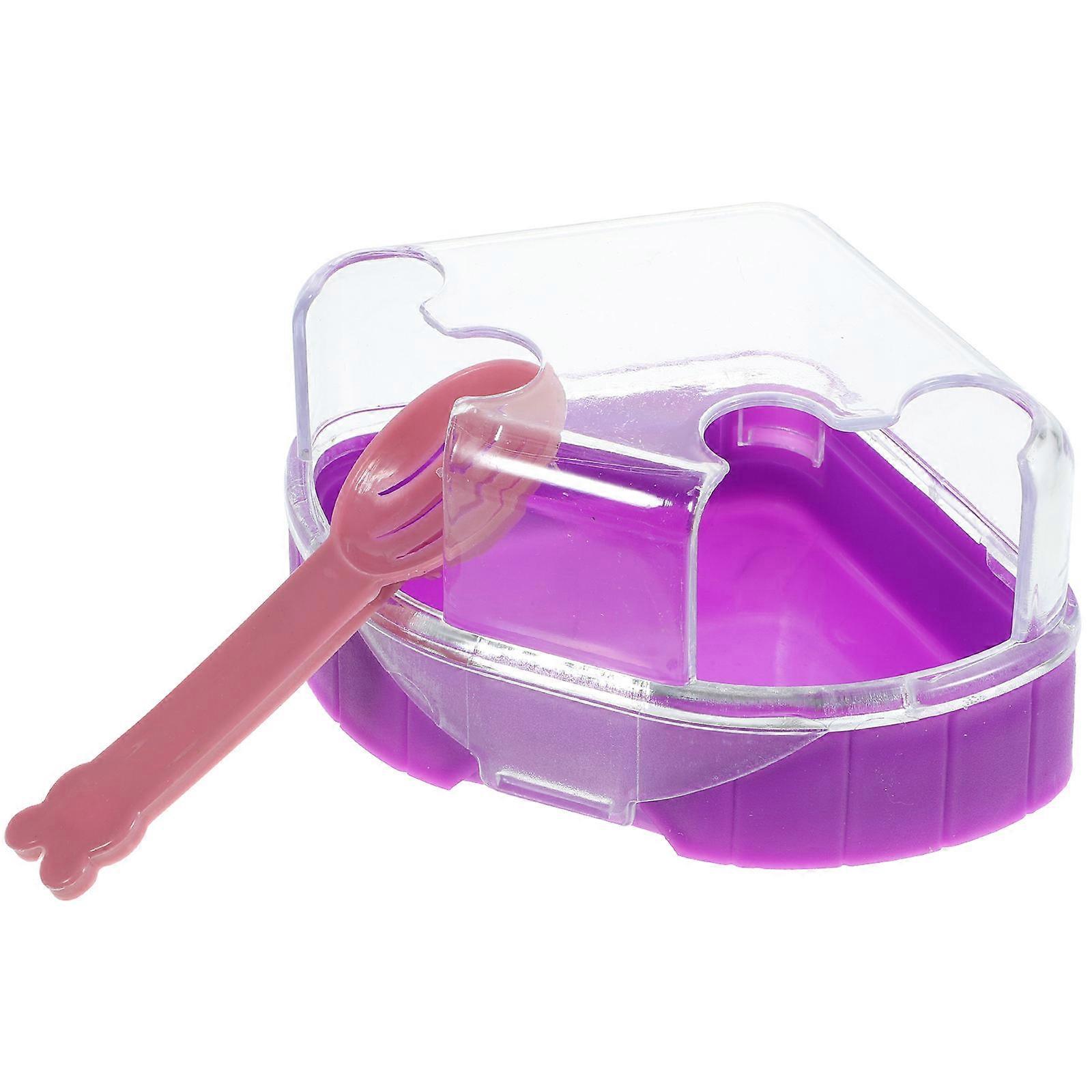 ABS Pet Supplies with Double Door for Hamster Use Purple Large Size