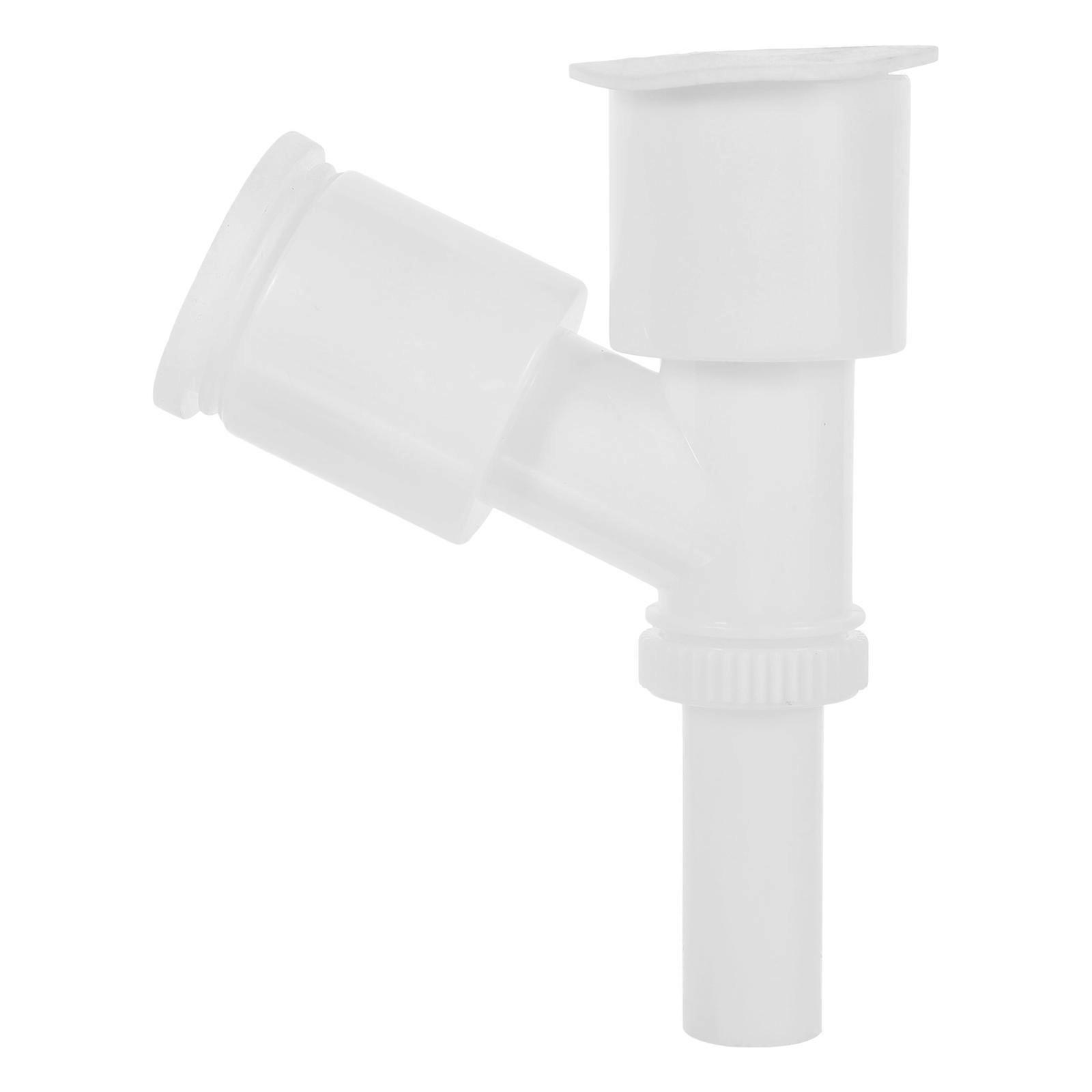 Durable Floor Drain Connector Sewer Adapter for Washing Machine, Easy Install, Fully Sealed Overflow Design, White