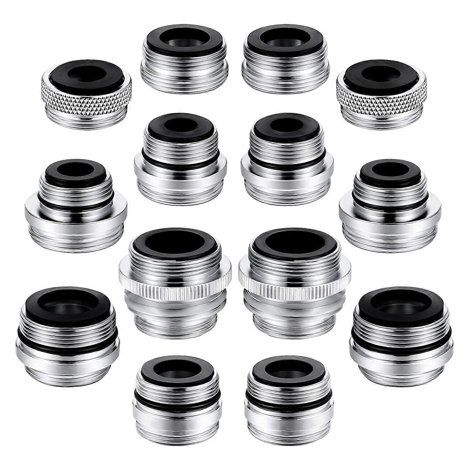 Faucet Adapter Kit 2 Sets Brass Aerator Connectors for Garden Hoses Water Filters Sink Sprayers Durable Corrosion Resistant Easy Install