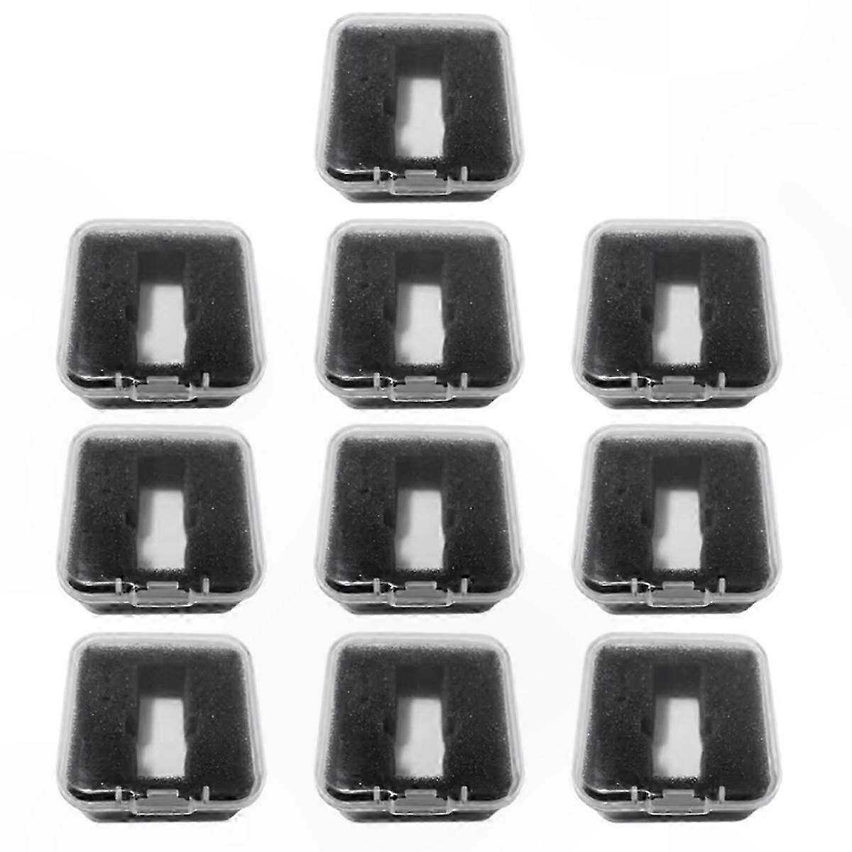 10-Pack Vinyl Record Stylus Organizer - Protective Storage for Turntable Needles