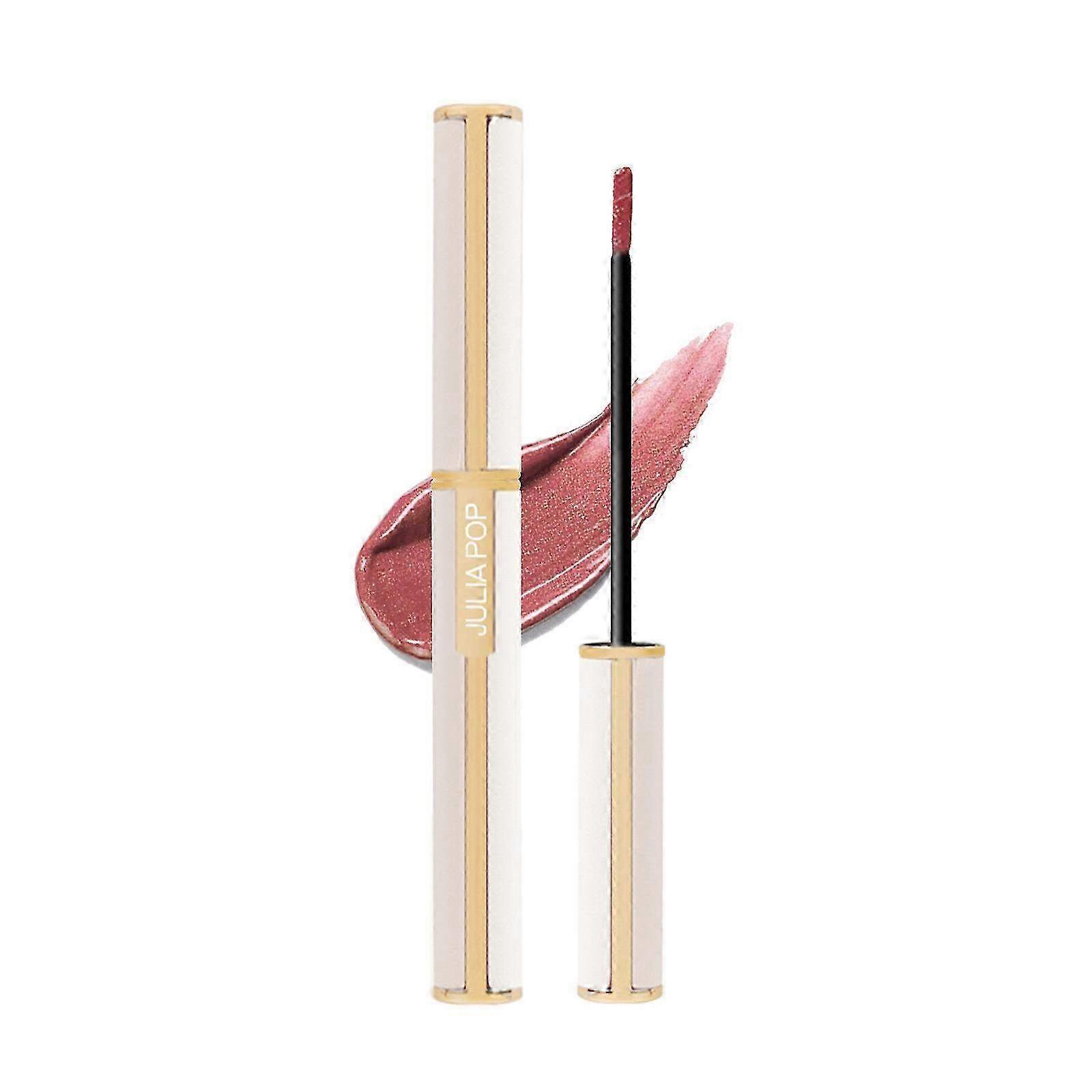 Small Velvet Lip Glaze in White Tube - Sparkling Matte Lipstick for Long-Lasting, Non-Fading Color & Non-Stick Gloss HarmonyHub501