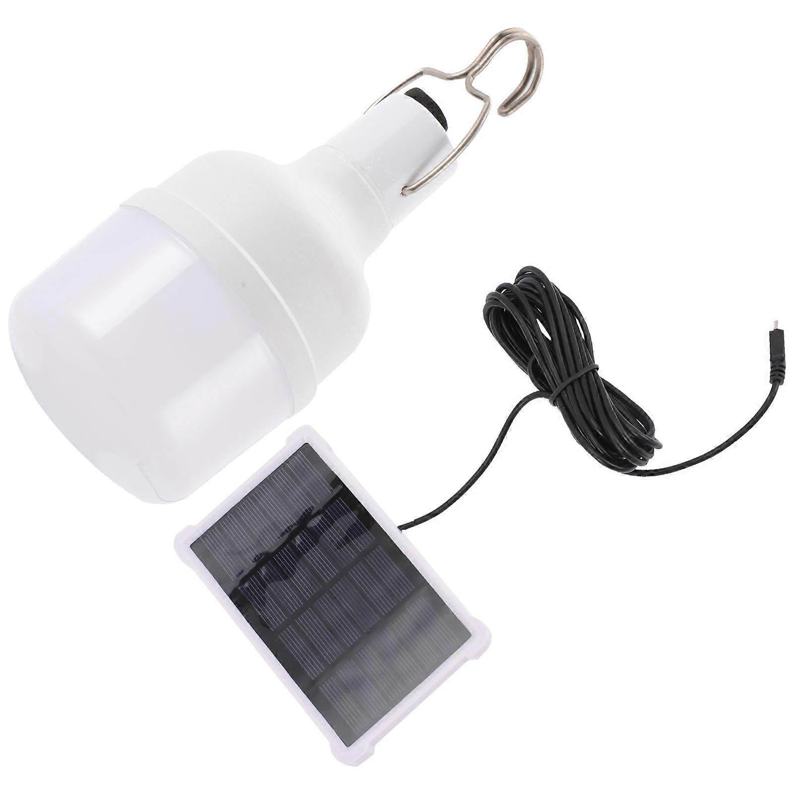 Solar Light Bulb Outdoor Lantern Globe Light For Camping General Users 1Set Illumination