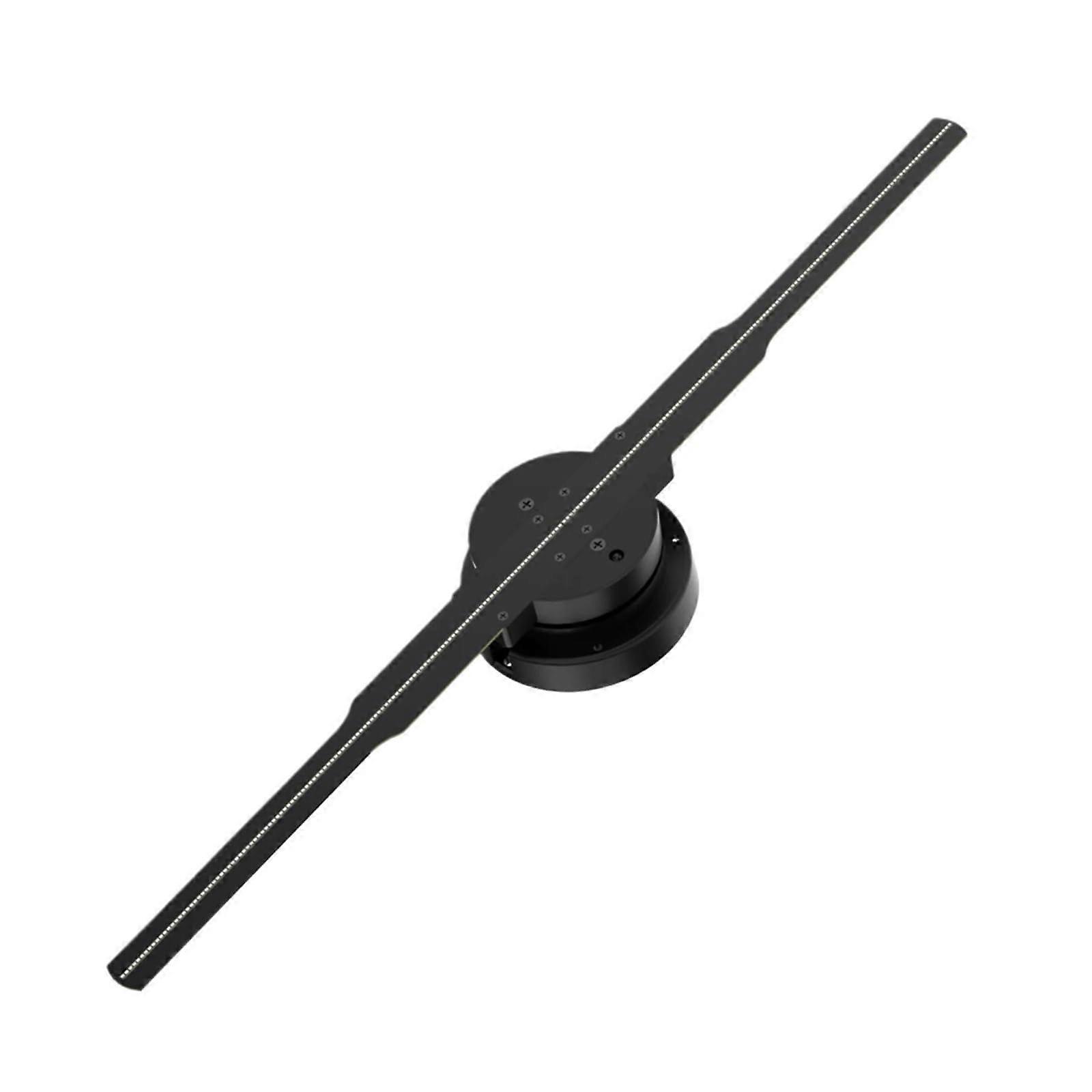19.7inch WiFi Holographic Fan 3D Advertising Machine 576 LED Neon Sign Smart HD Player (45cm HD) Black
