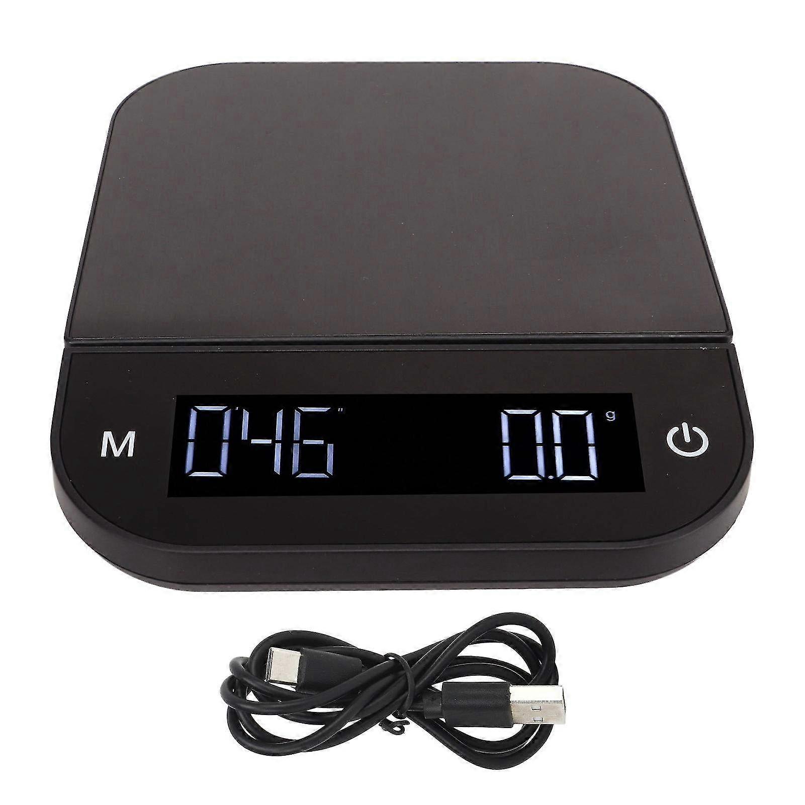 Electric Kitchen Food Scale with Waterproof Design & Timing Function - Precision Coffee Weighing Scale with Peeling Feature