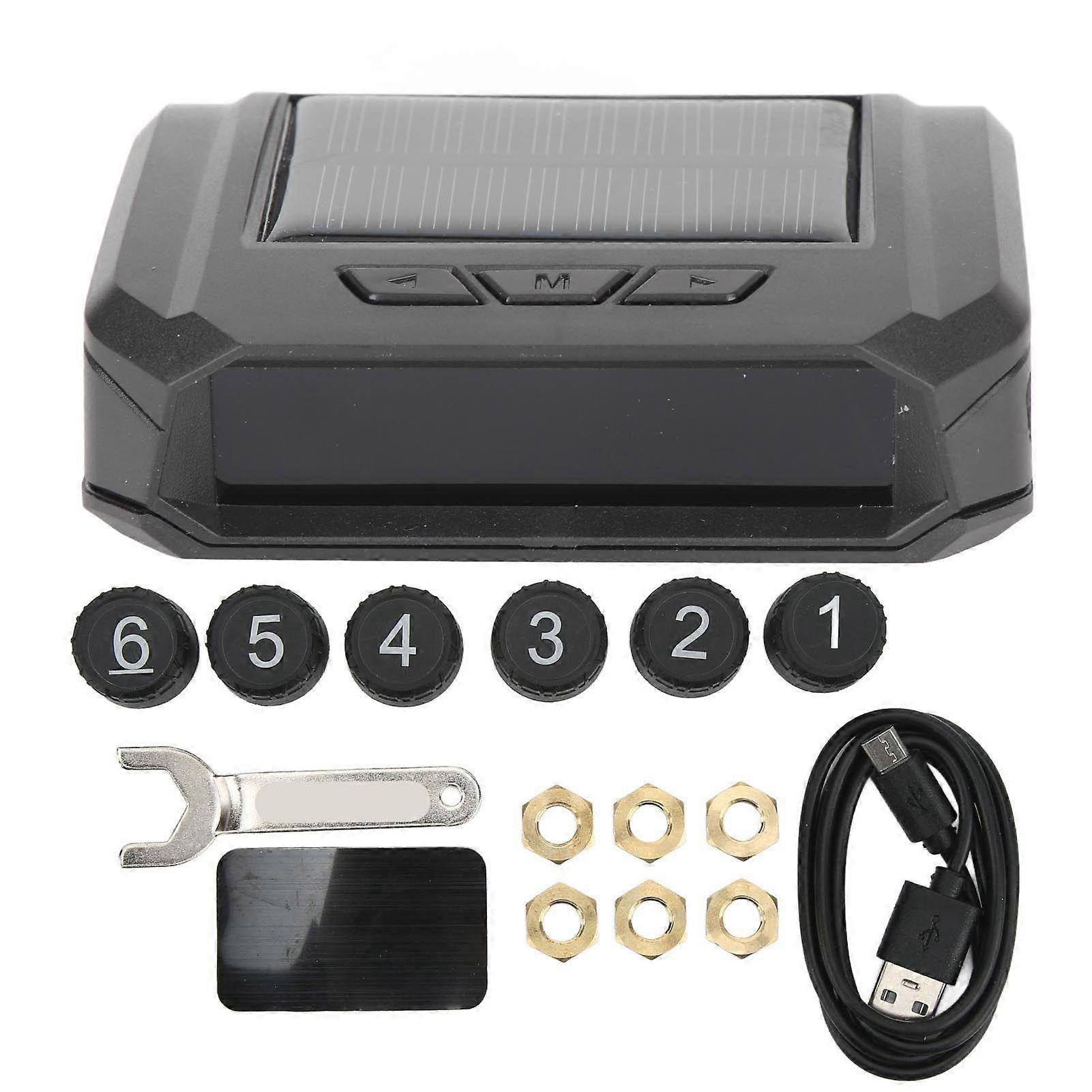 Tire Pressure Monitoring System for Truck RV with 6 Sensors