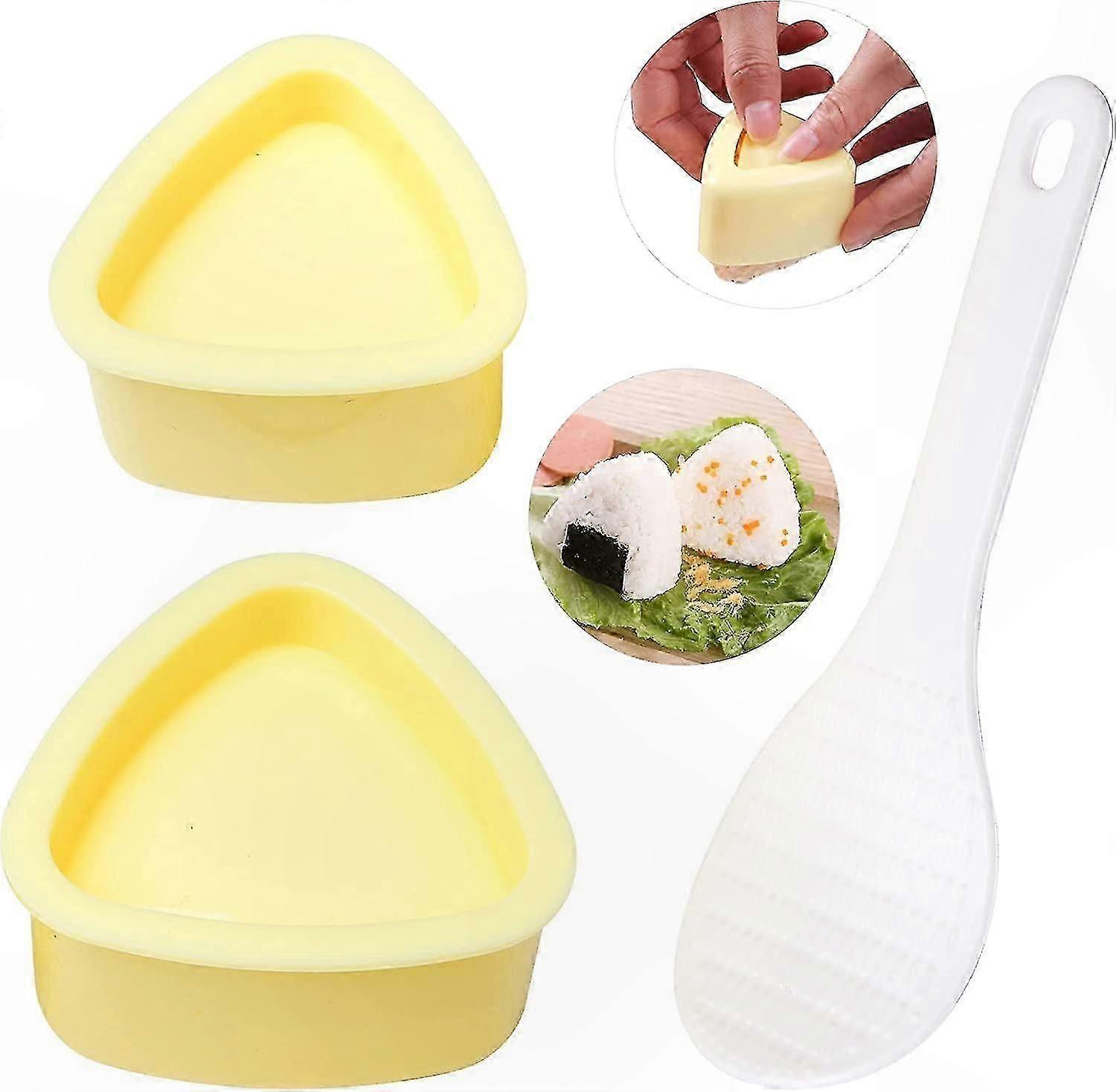 صانع كرات الأرز DIY ، قالب السوشي المثلث لإعداد الغداء المنزلي ، أداة ضغط أونيغيري البيج