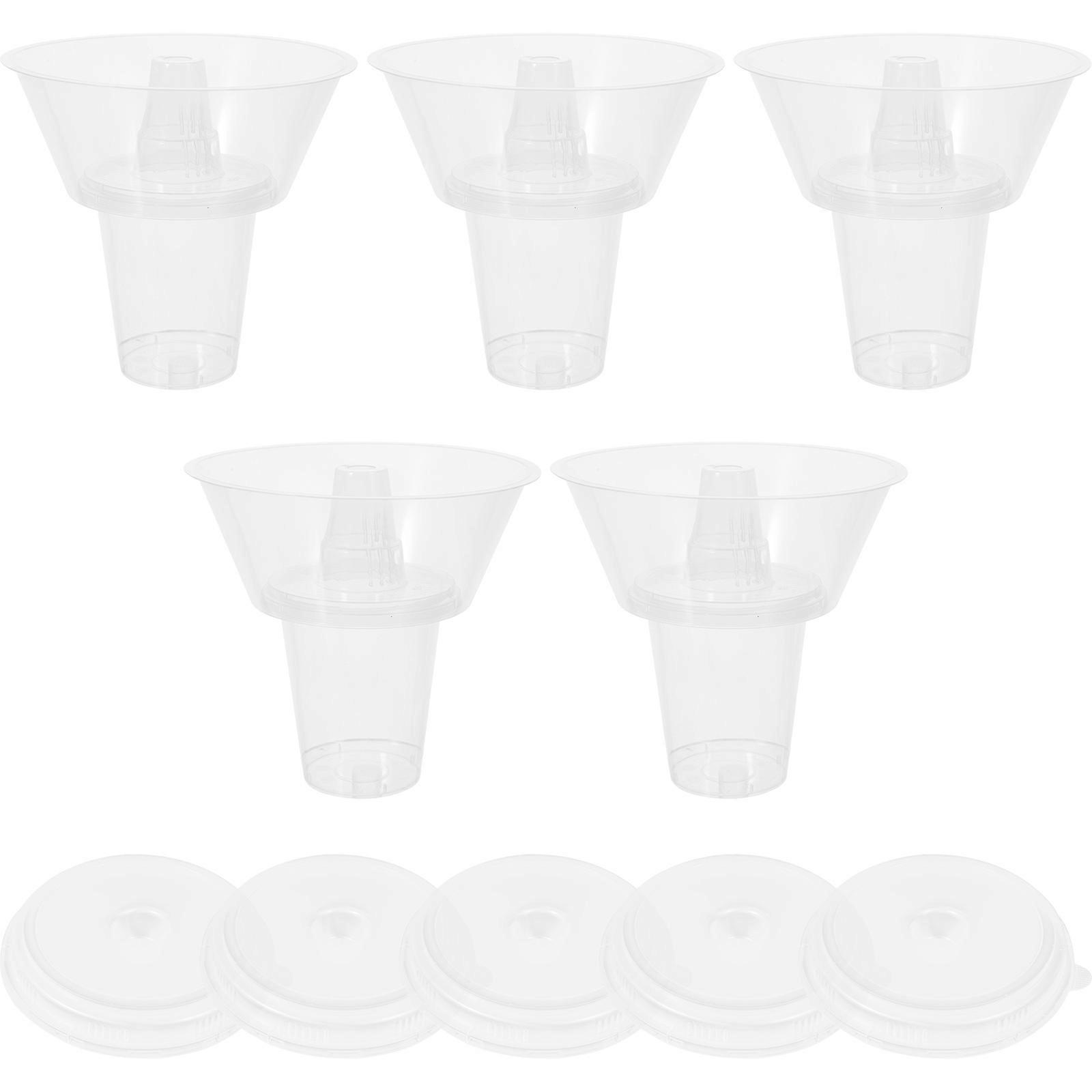 Beverage Cup And Snacks Holder Novel Shape Large Opening For All Users 19X16.5X16.5CM Portable 5 Sets