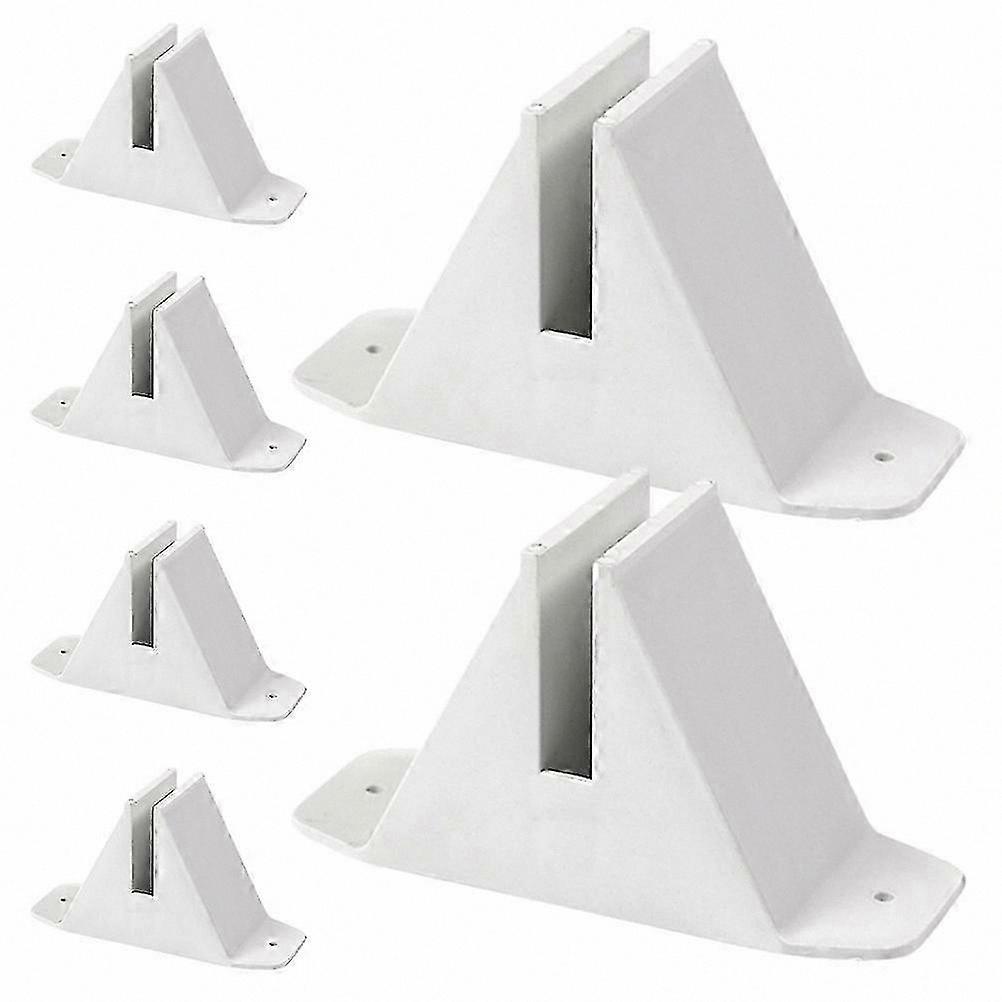 Garden Fence Border Post Base Triangle Shape Plastic Antitip Support 6Pcs.