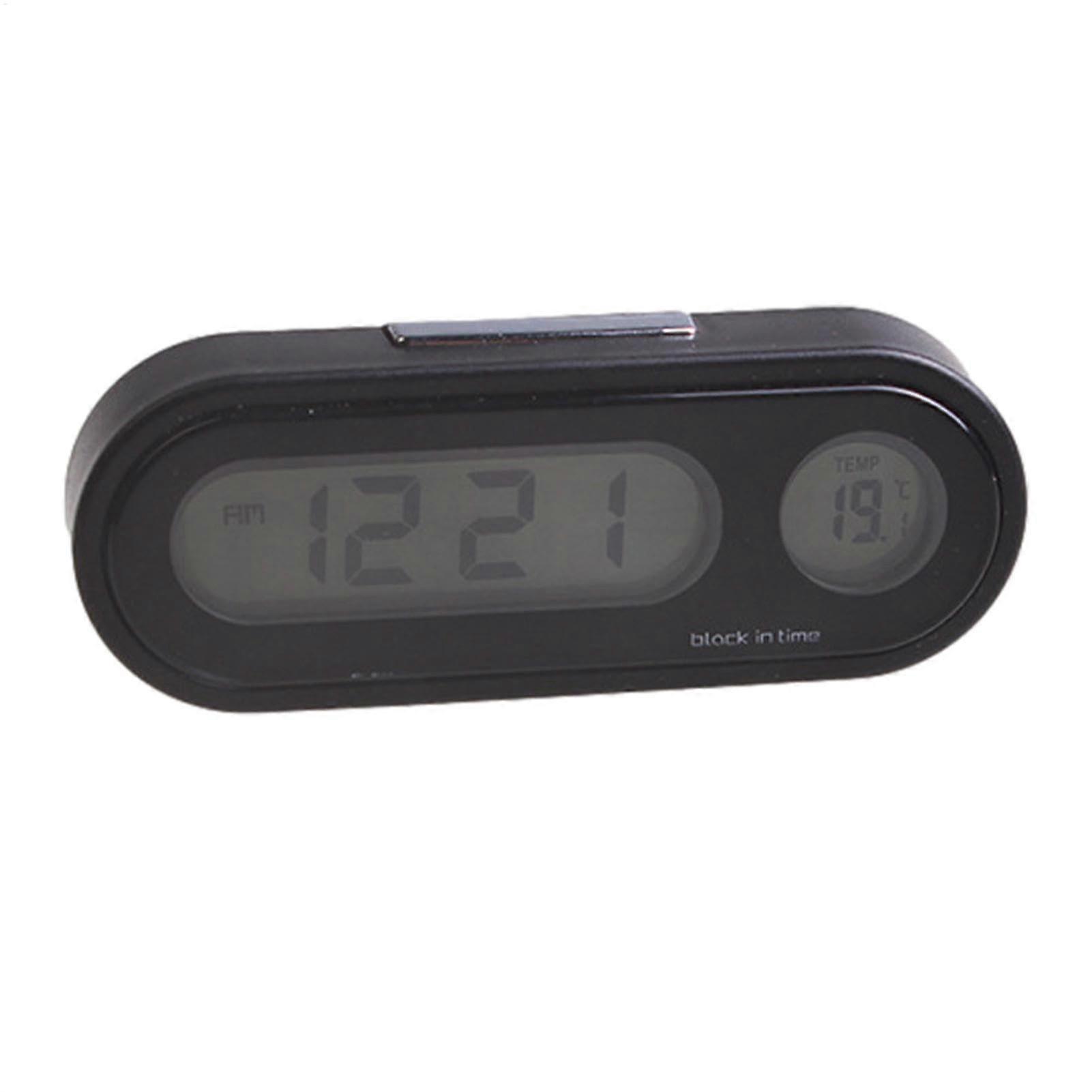 Car Digital Temperature Clock, Temperature Clock for Car, Digital Clock Luminhalle Temperature Display