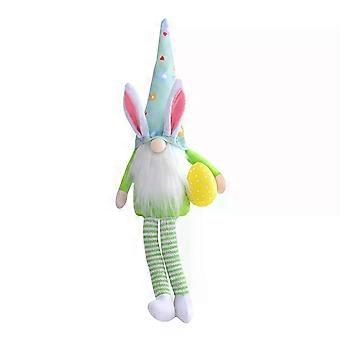 Osterhase Tomte Zwerg Puppe Osterdekoration für Zuhause süße Plüsch lange Beine Hase gesichtslose Puppe Schreibtischdekorationen Plüschtiere