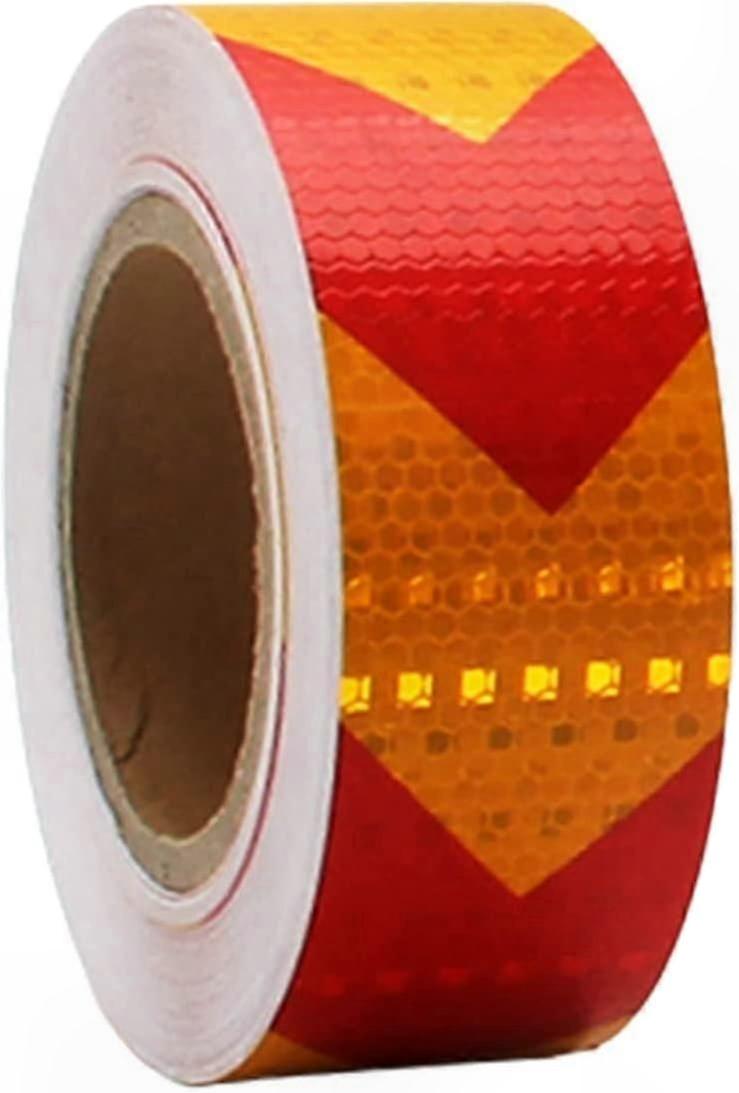 High-Visibility Reflective Tape, Self-Adhesive Warning Tape for Directional Arrows, Suitable for Vehicles, Bicycles, and Outdoor Use