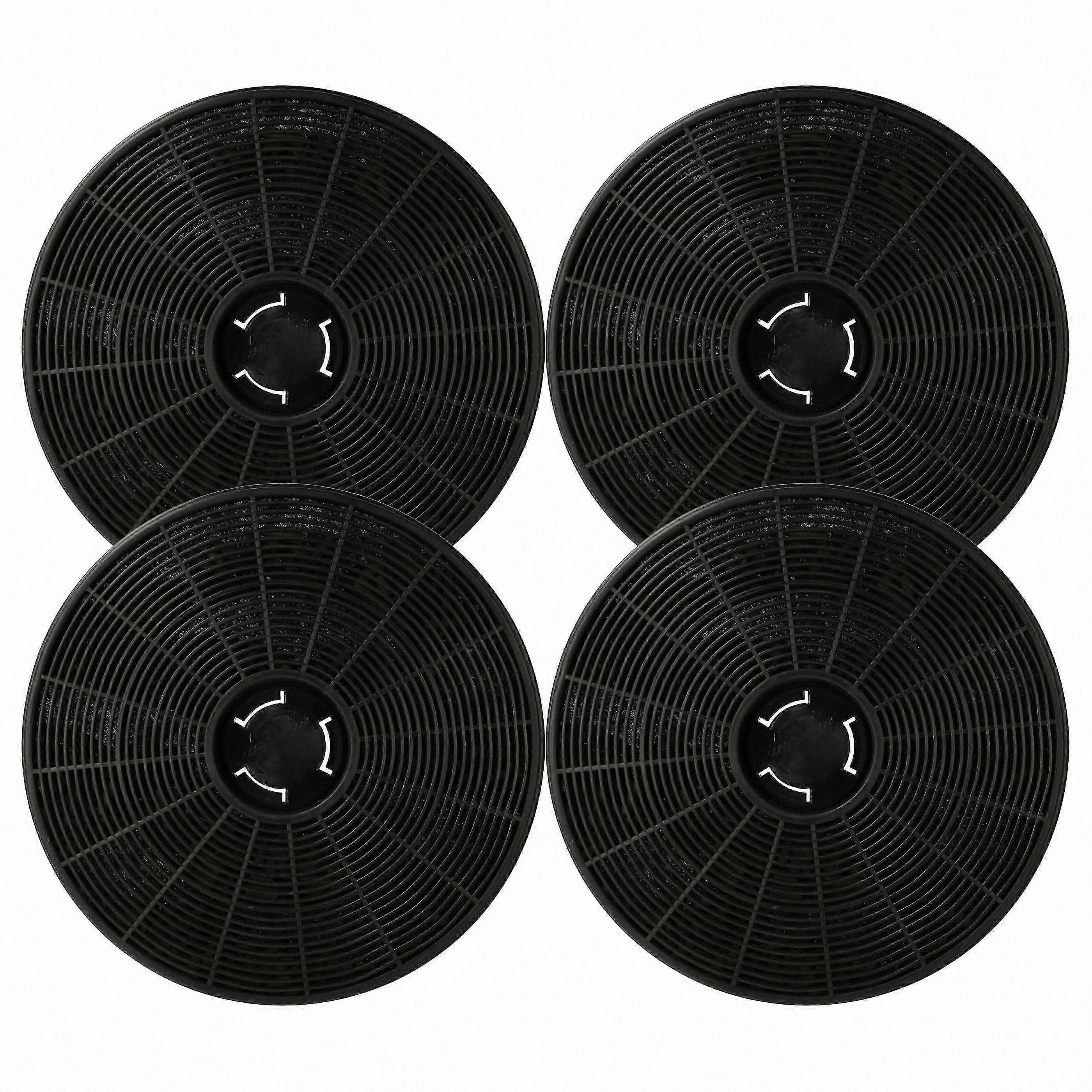 Replacement Activated Carbon Filters for Range Hood, 16cm Diameter, Pack of 4