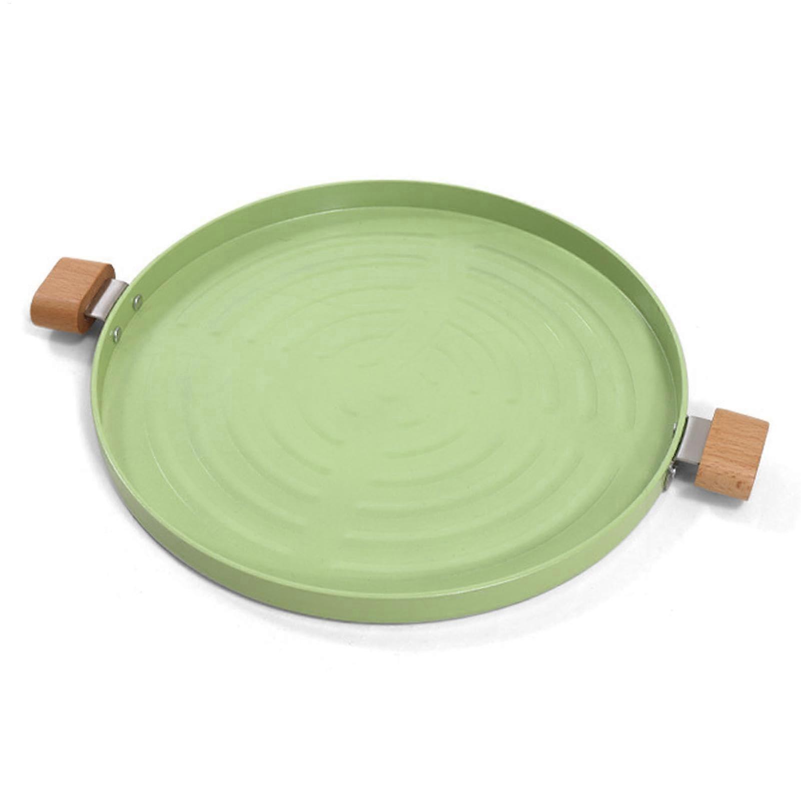 Grillplatte Smokeless Nonstick Round Grill Plate With Handle For Baking Grilling Camping Stove Meat And Fish