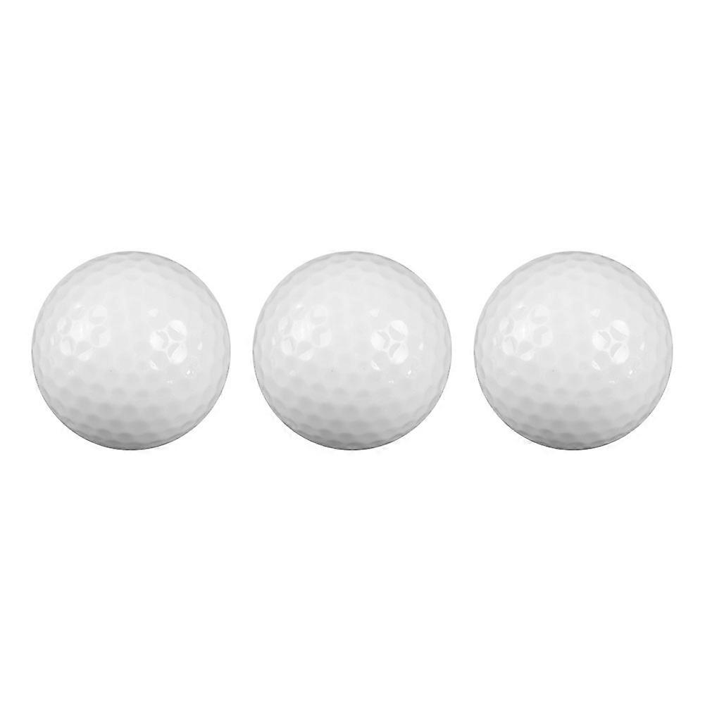 3 Pcs Practice Golf Two layer Balls Indoor Outdoor Training Aids