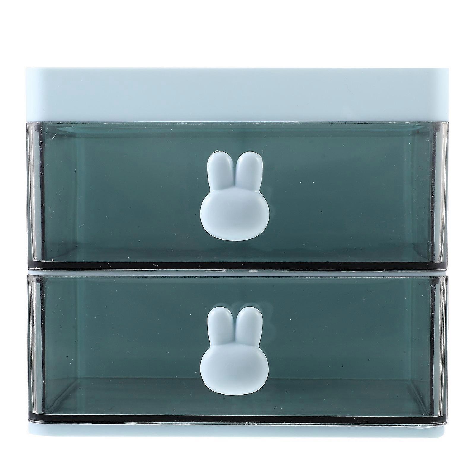 Plastic Desktop Organizer With Drawers For Student Dormitory 1 Set Efficient Storage Solution