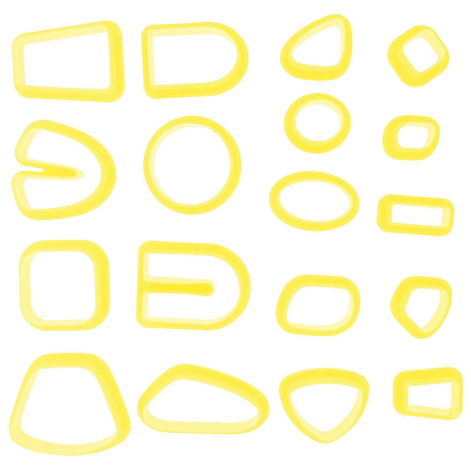 18PCS Polymer Clay Cutters for Jewelry Making, Ceramic Crafting, Cookie & Fondant Design, DIY Earrings & Creative Projects