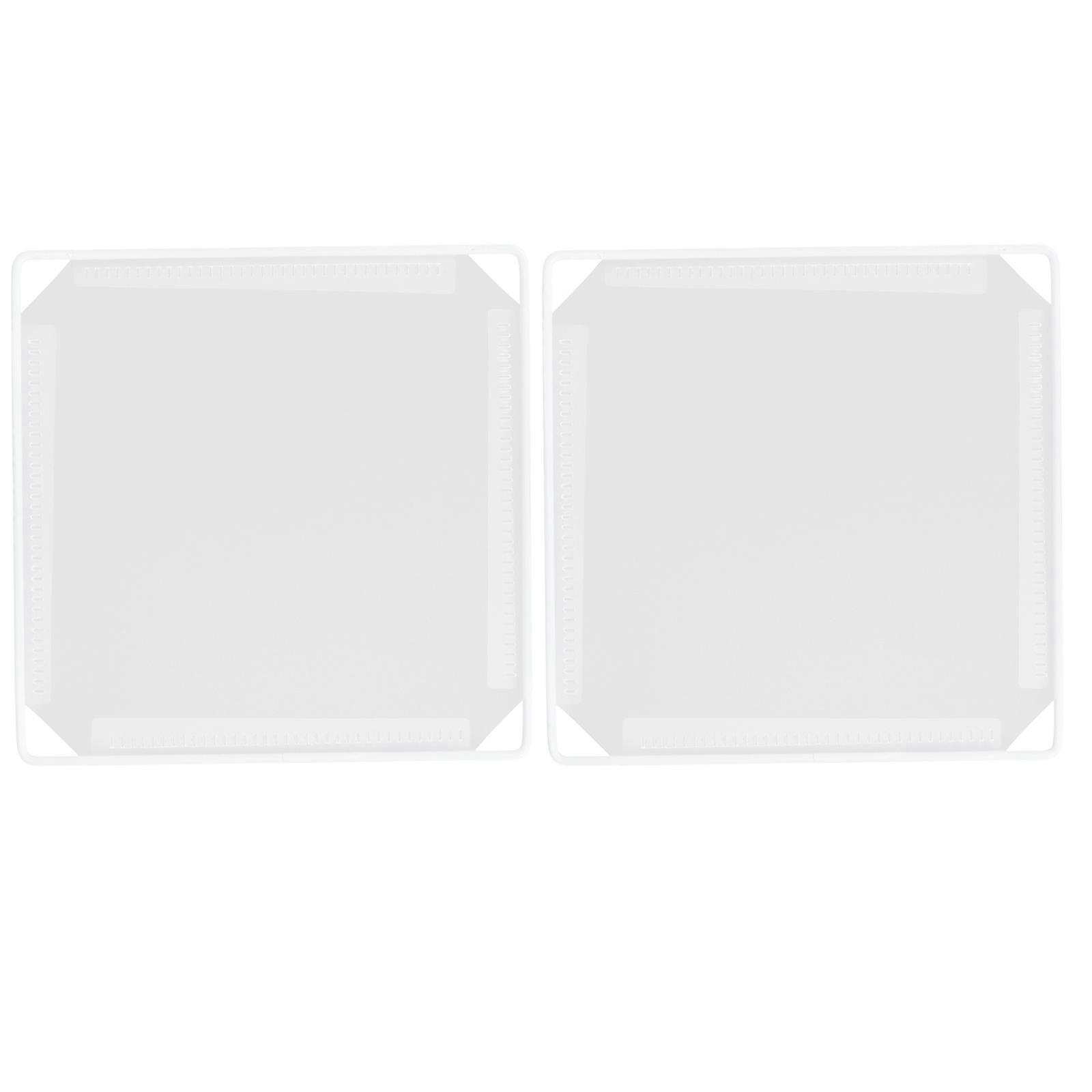 Transparent Wardrobe Cube Organizers Plastic Shelf Assembly 2Pcs