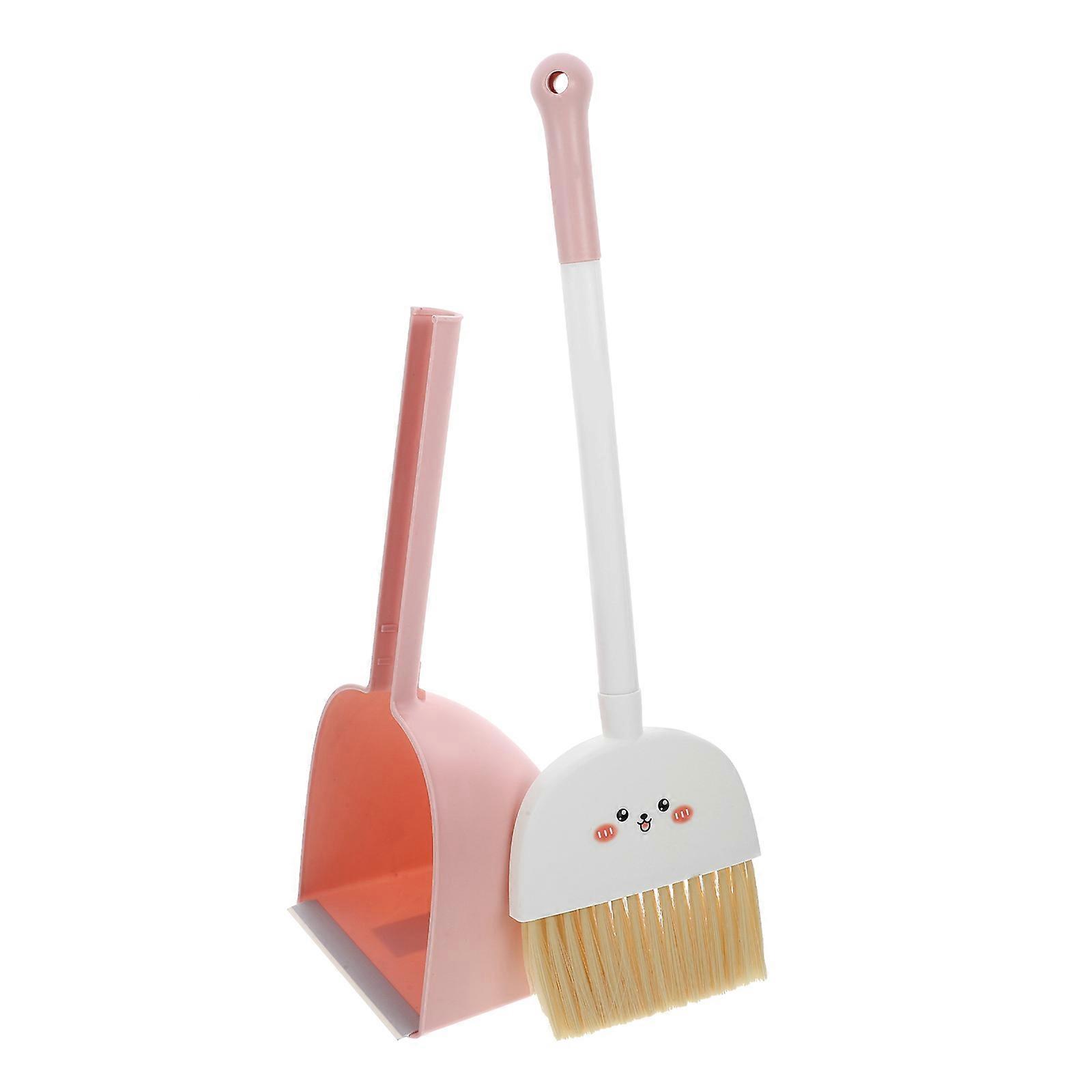 1 Set Kids Broom Set Toddler Broom and Dustpan in Cartoon