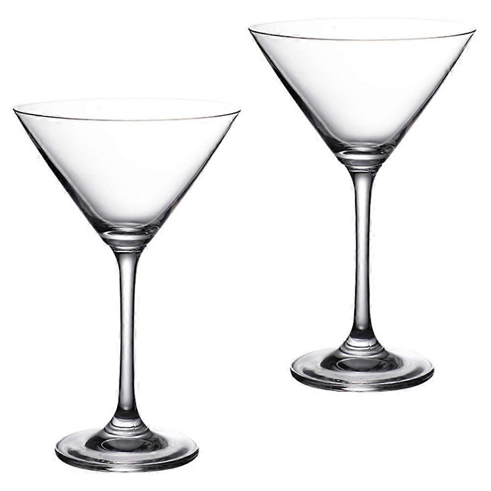 Stylish Drinking Goblets 2Pcs Designed for Romantic Dinners and Celebrations in Transparent Finish Great for Serving Wine and